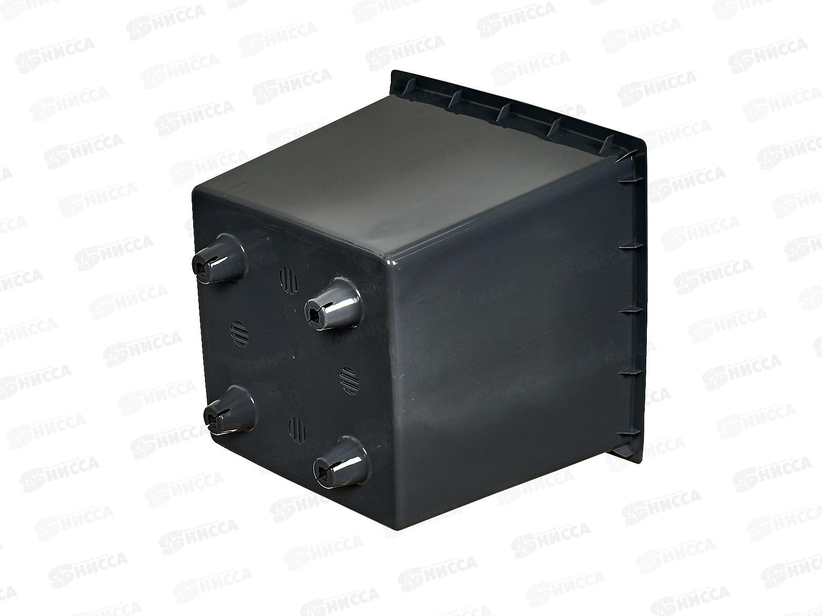 Горшок для цветов Квадро 13л Антрацит (с вкладкой) д.25 н.25 *3