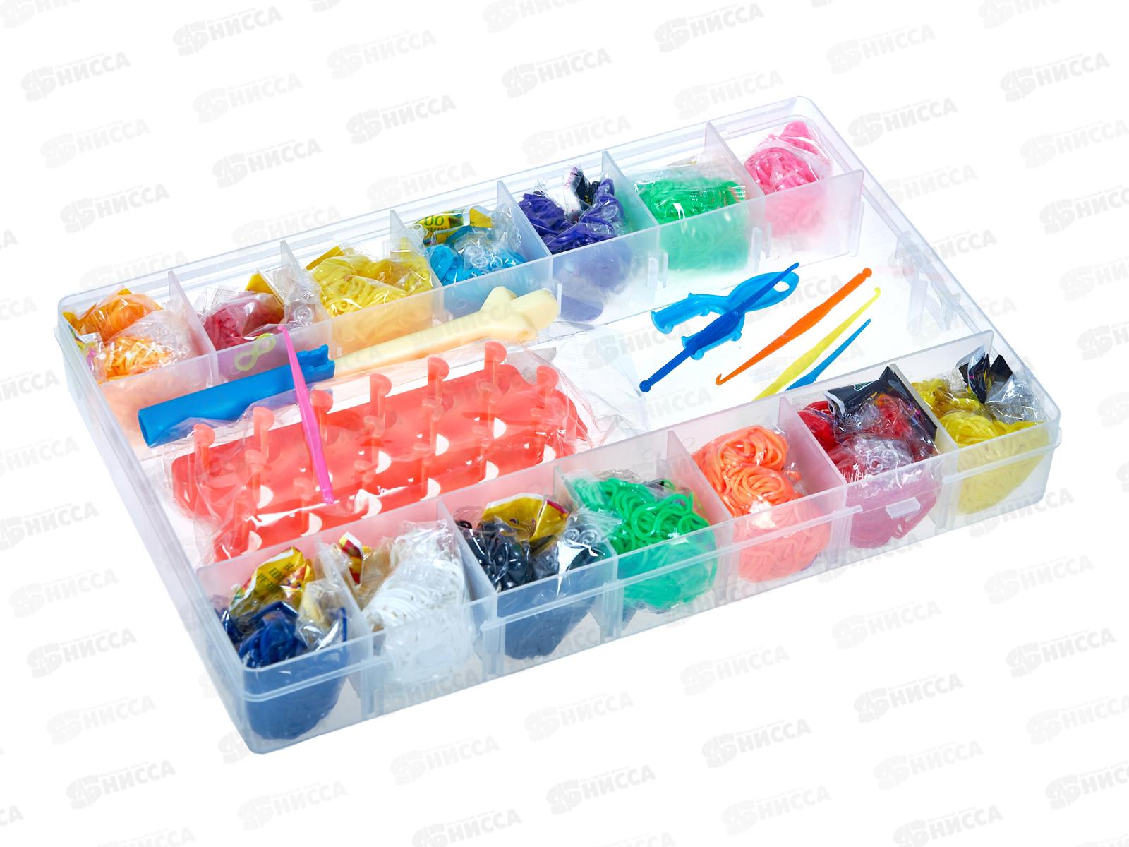 Набор резинок для плетения браслетов TZ-32100 (3000шт)+рогатка/ключок