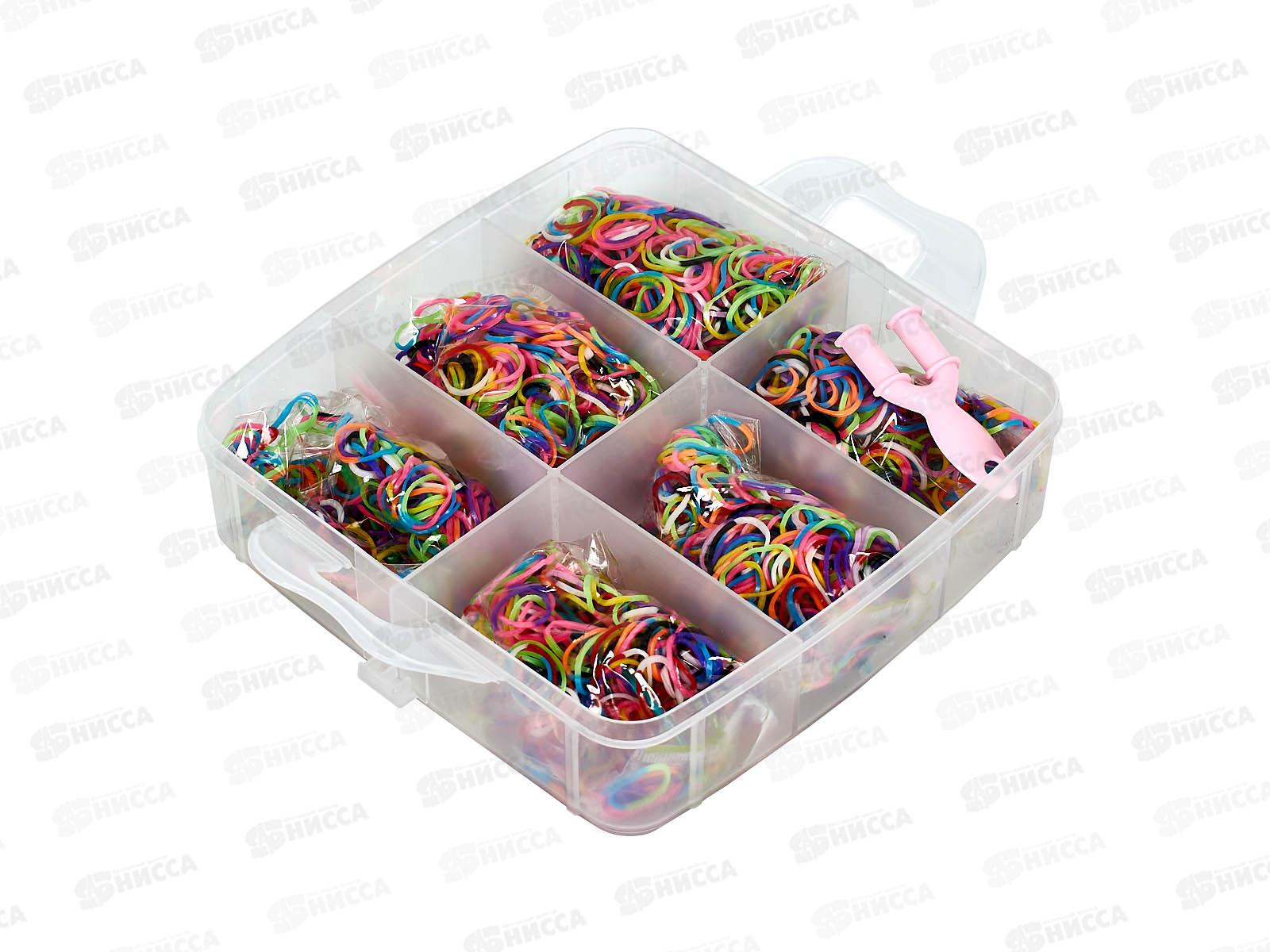 Набор резинок для плетения браслетов TZ-32108-1 (2500шт)+рогатка/ключок