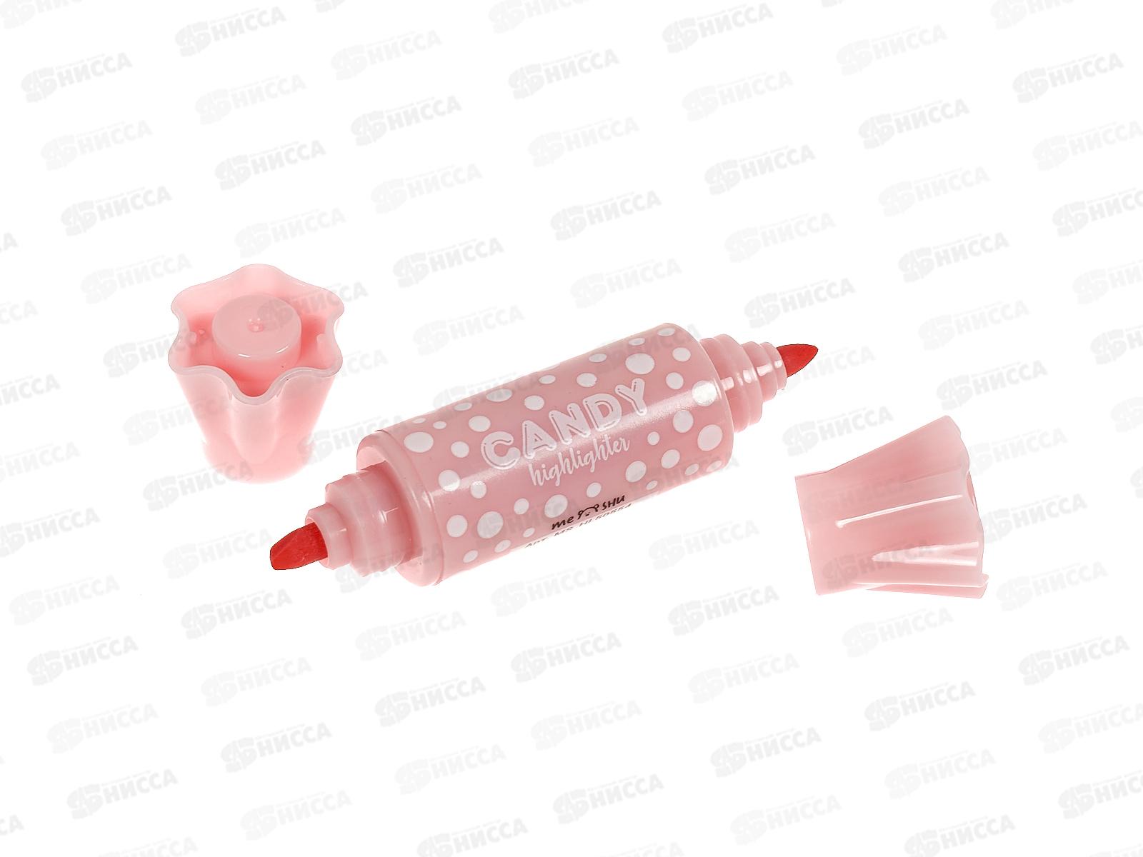 Маркер MESHU текстовый двухсторонний мини,Candy, ассорти пастель.,50554*30