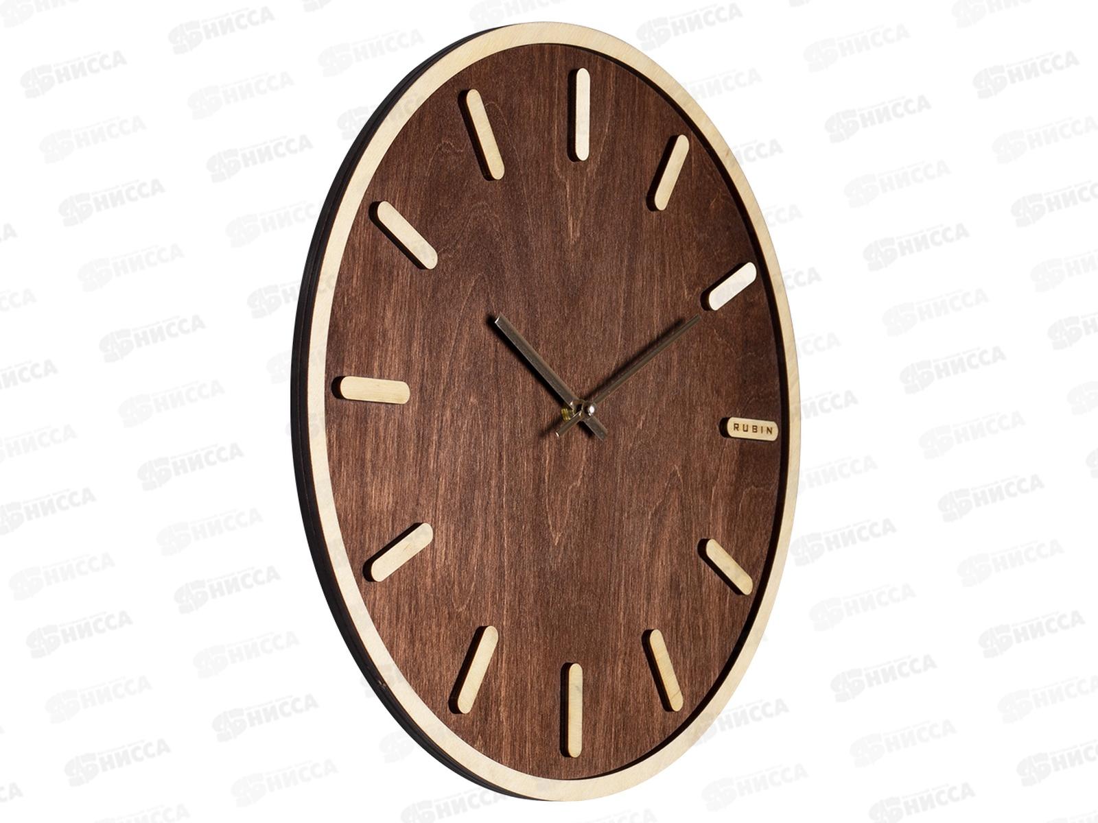 Часы настенные &quot21 Век&quot 4003-001 40см Ритм Рубин дерево