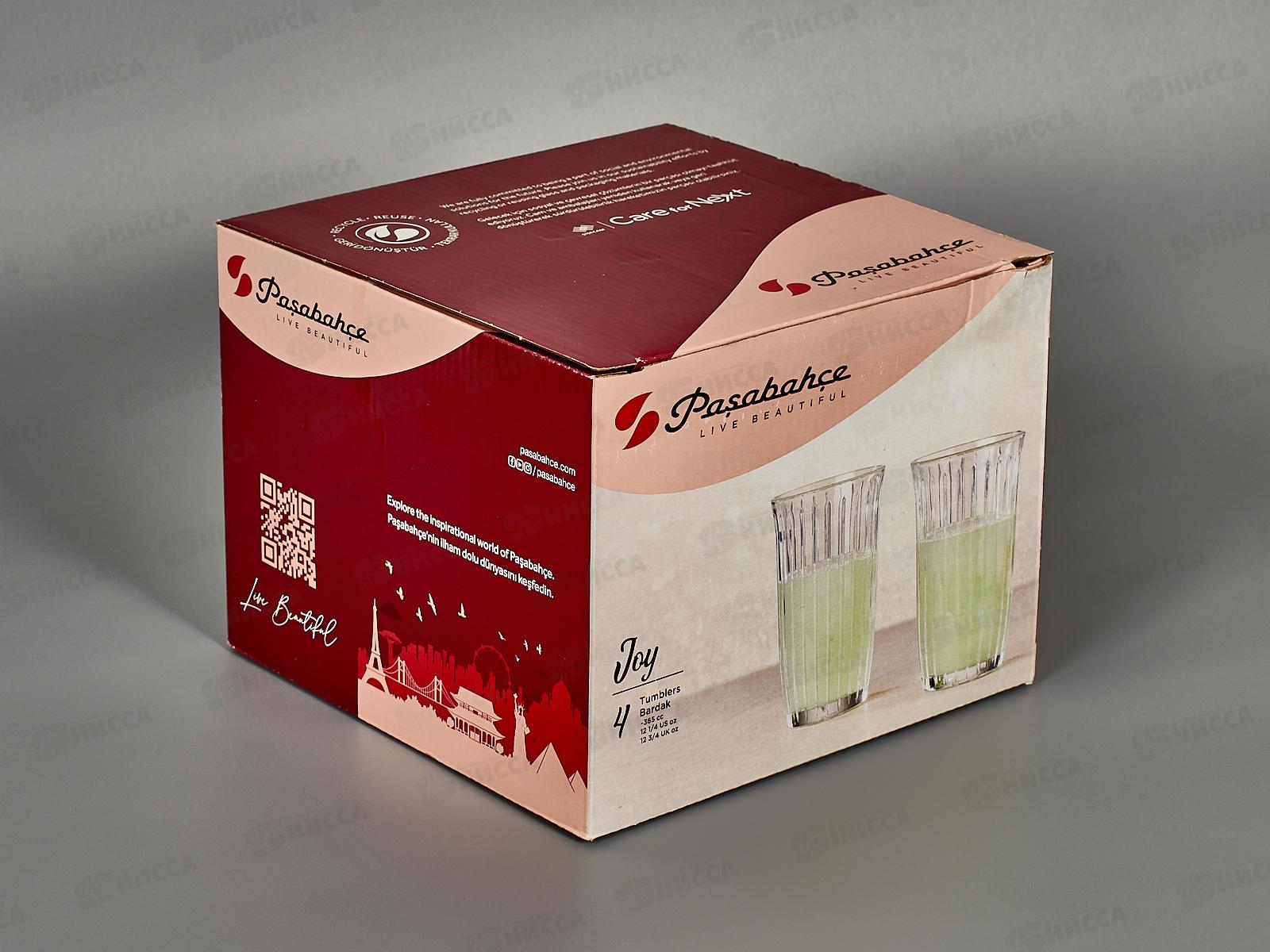 Набор бокалов Joy 365мл 4шт 520215