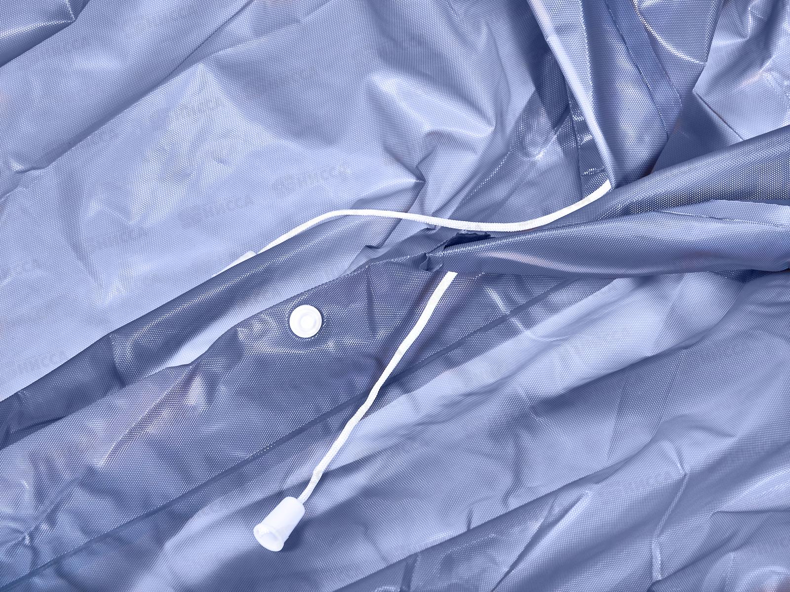 Дождевик-плащ EVA12GR с рукавами серый на кнопках