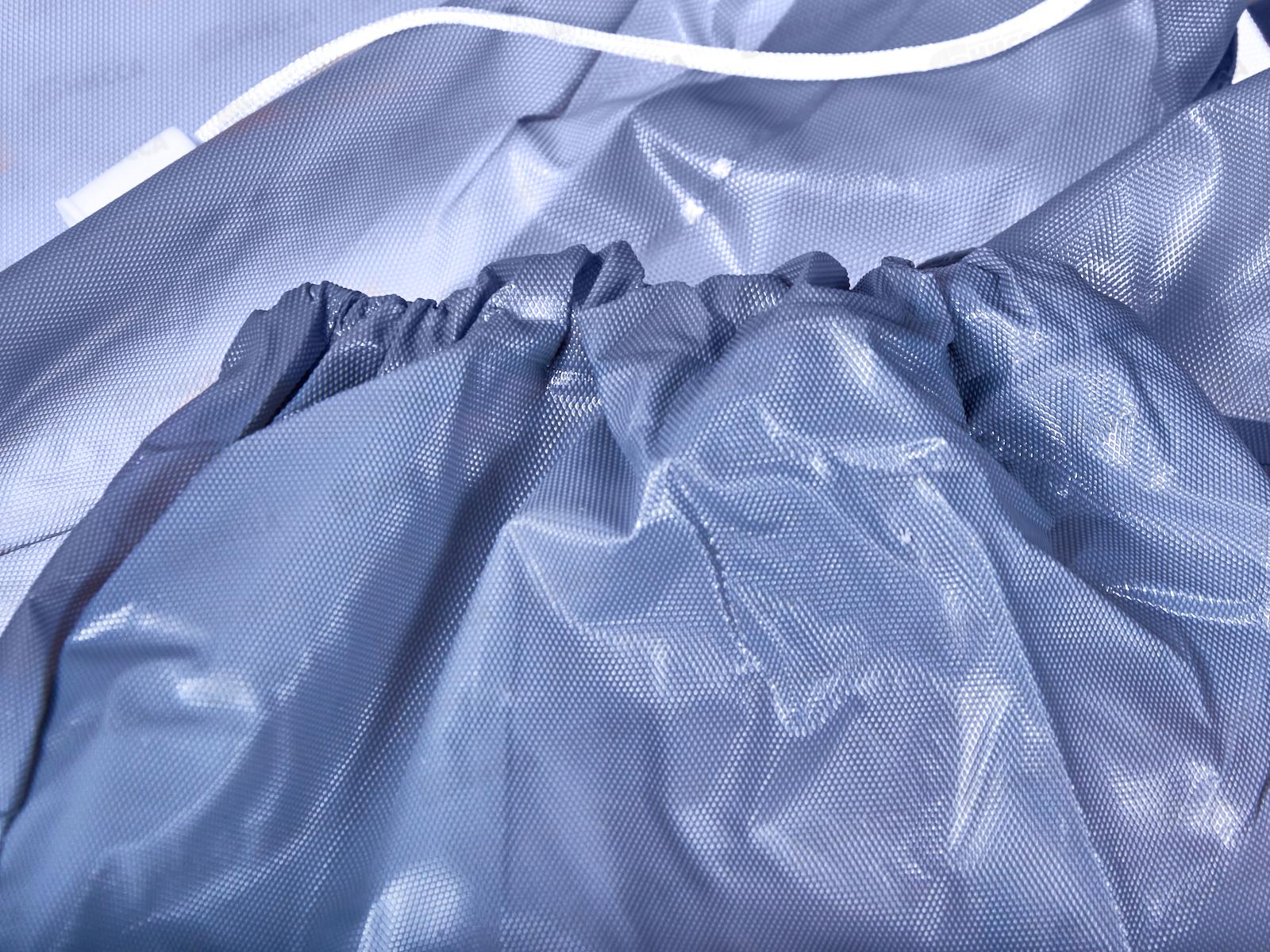 Дождевик-плащ EVA12GR с рукавами серый на кнопках