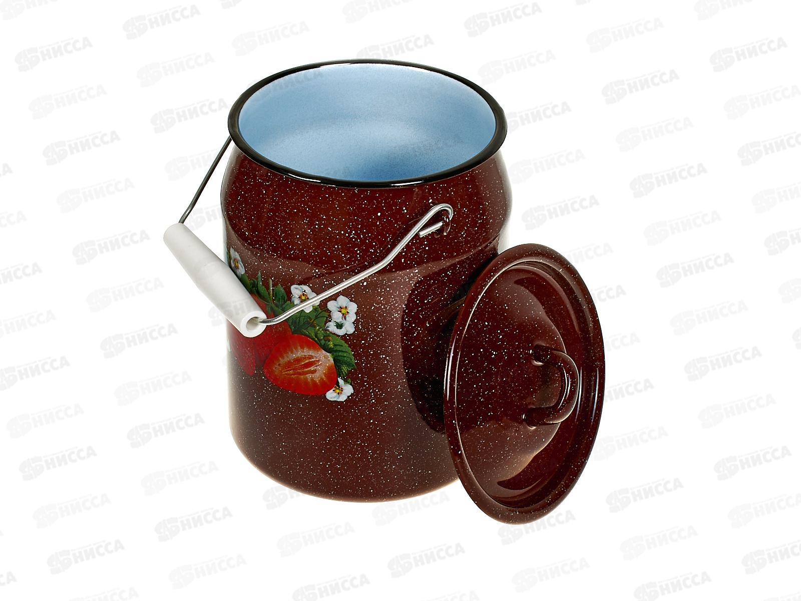 Бидон 3л Клубника садовая коричневая с петлей С0612.в*59 *4