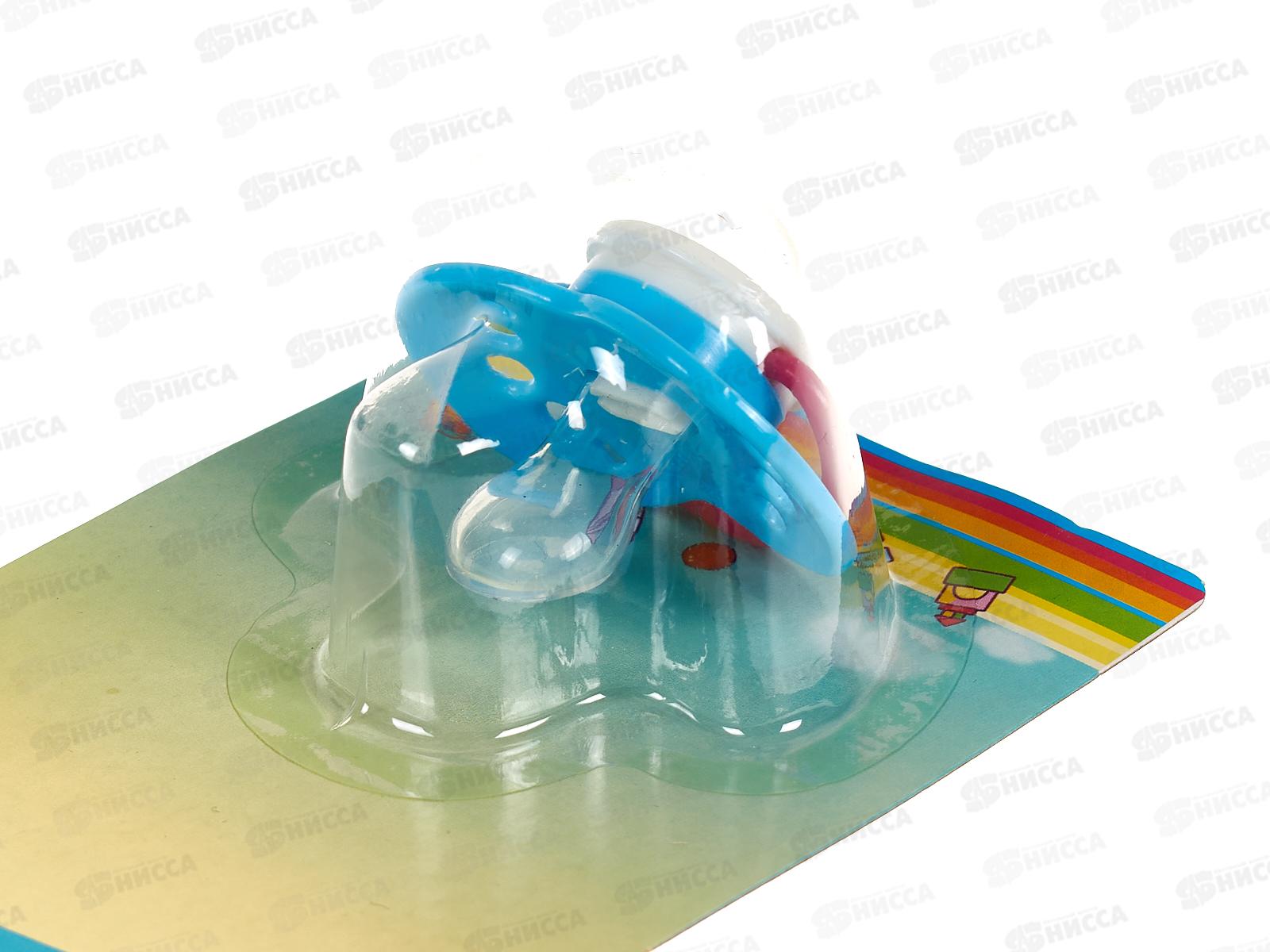 Пустышка силик с кольцом с прикусом 3-6 арт 405А-1