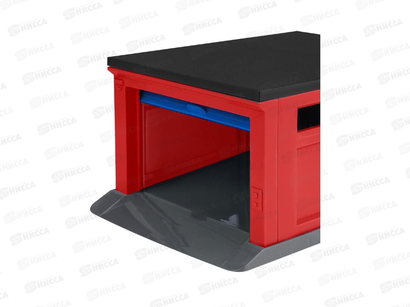 Гараж для машинок (красный,синий,чёрный,серый) 187х136х95мм, ГИМ-0976  *8