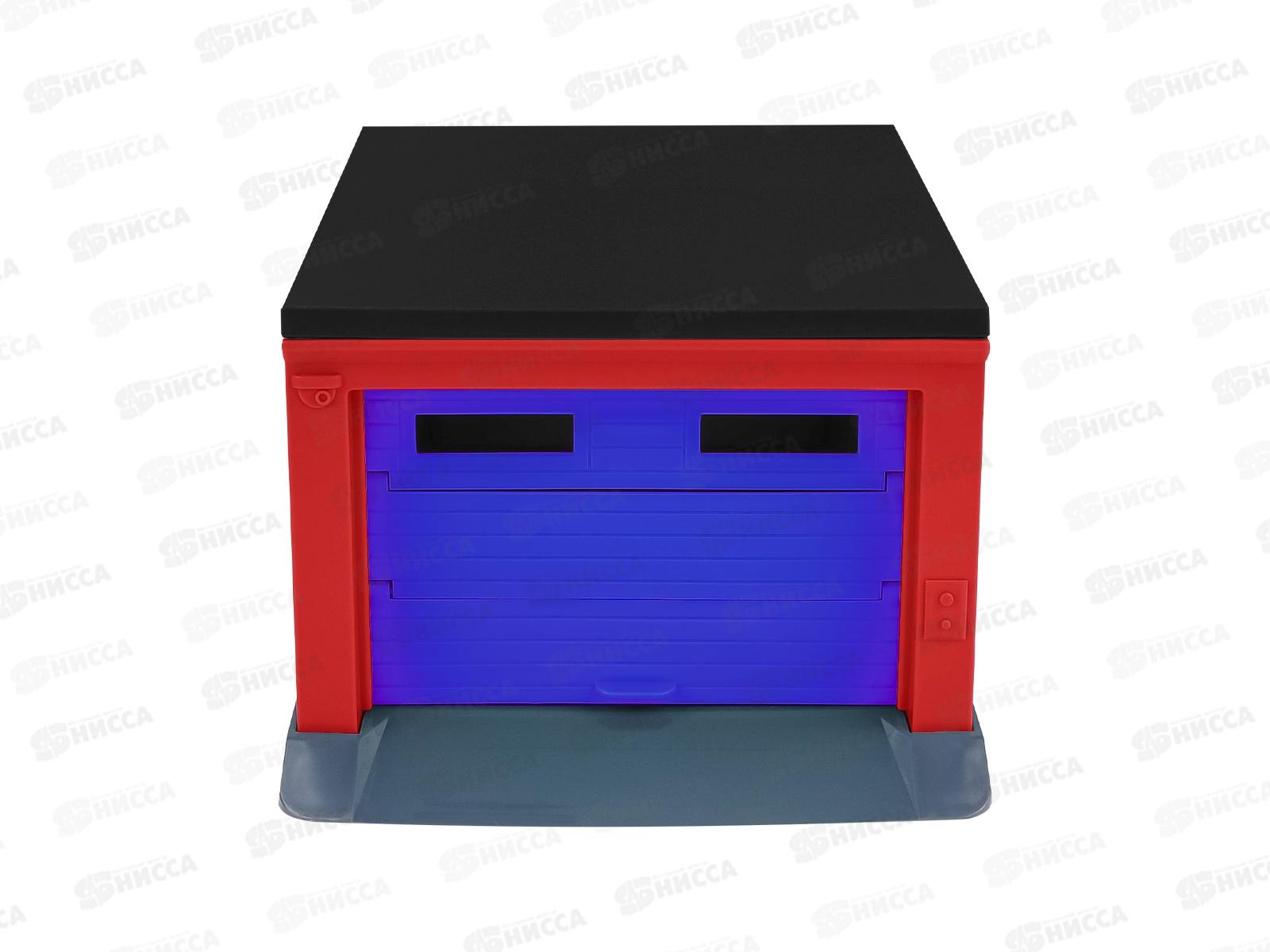 Гараж для машинок (красный,синий,чёрный,серый) 187х136х95мм, ГИМ-0976  *8