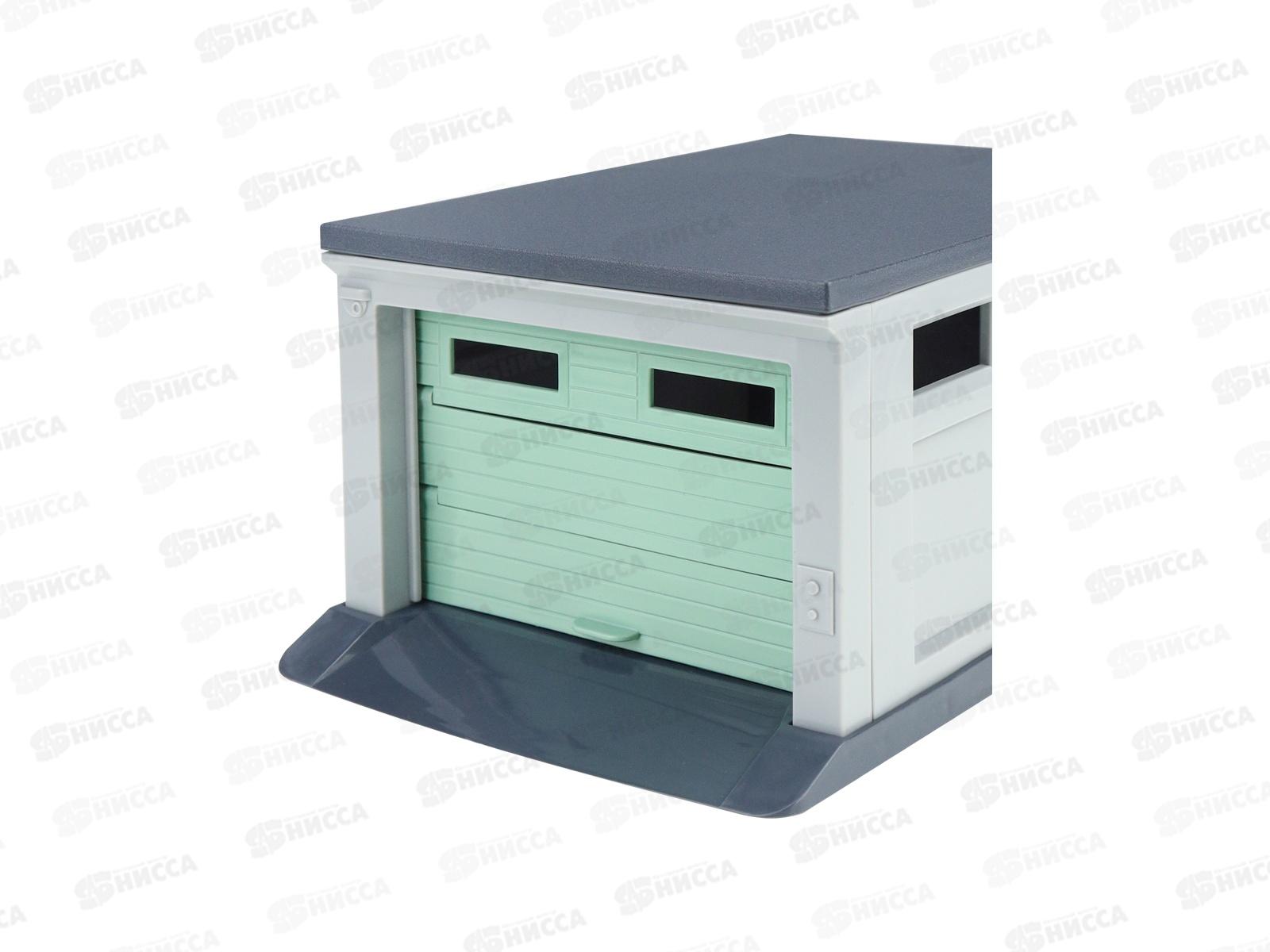 Гараж для машинок (серый,мятный) ГИМ-0977  *8