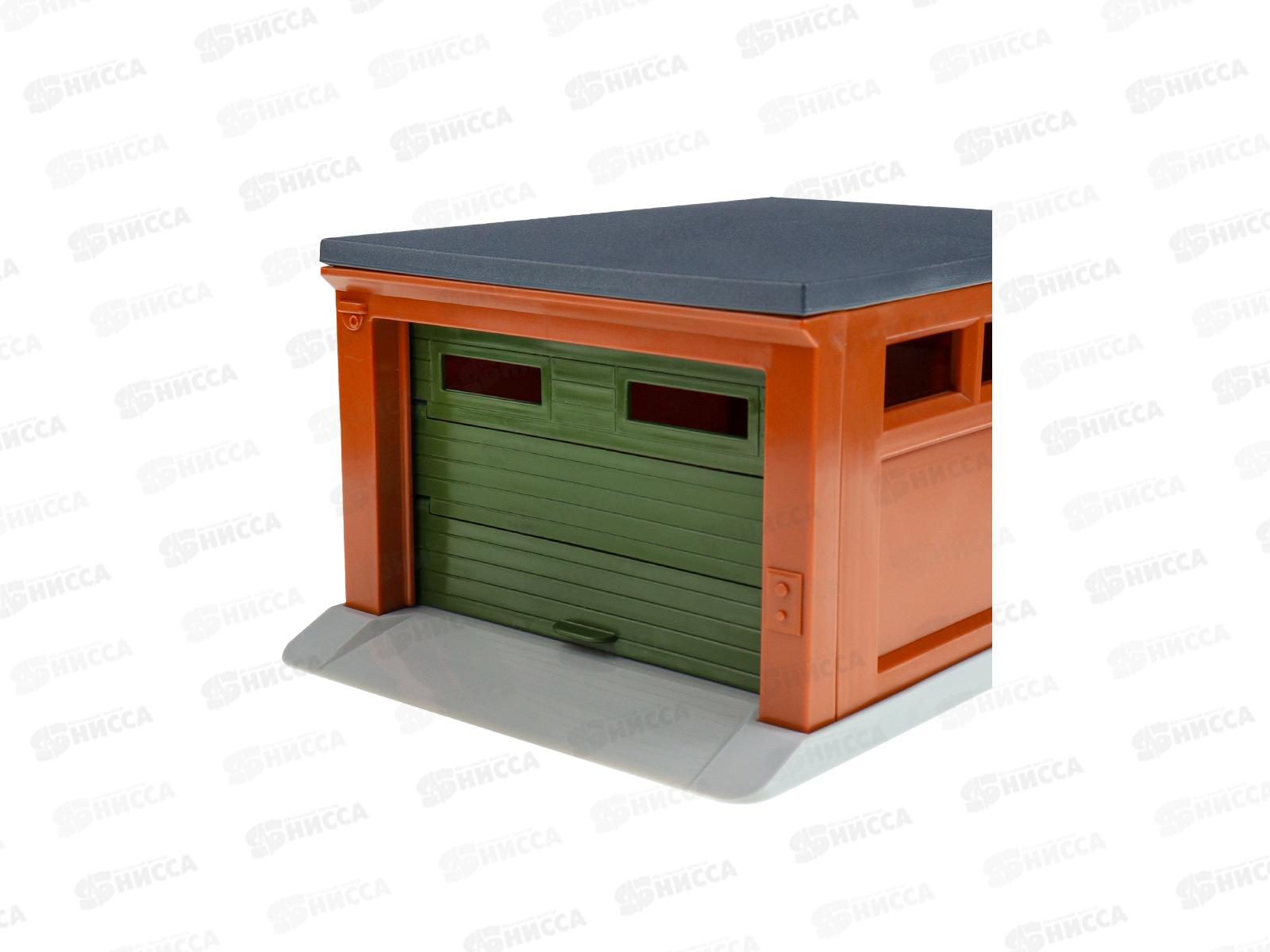 Гараж для машинок (хаки,коричневый,серый) ГИМ-0975  *8