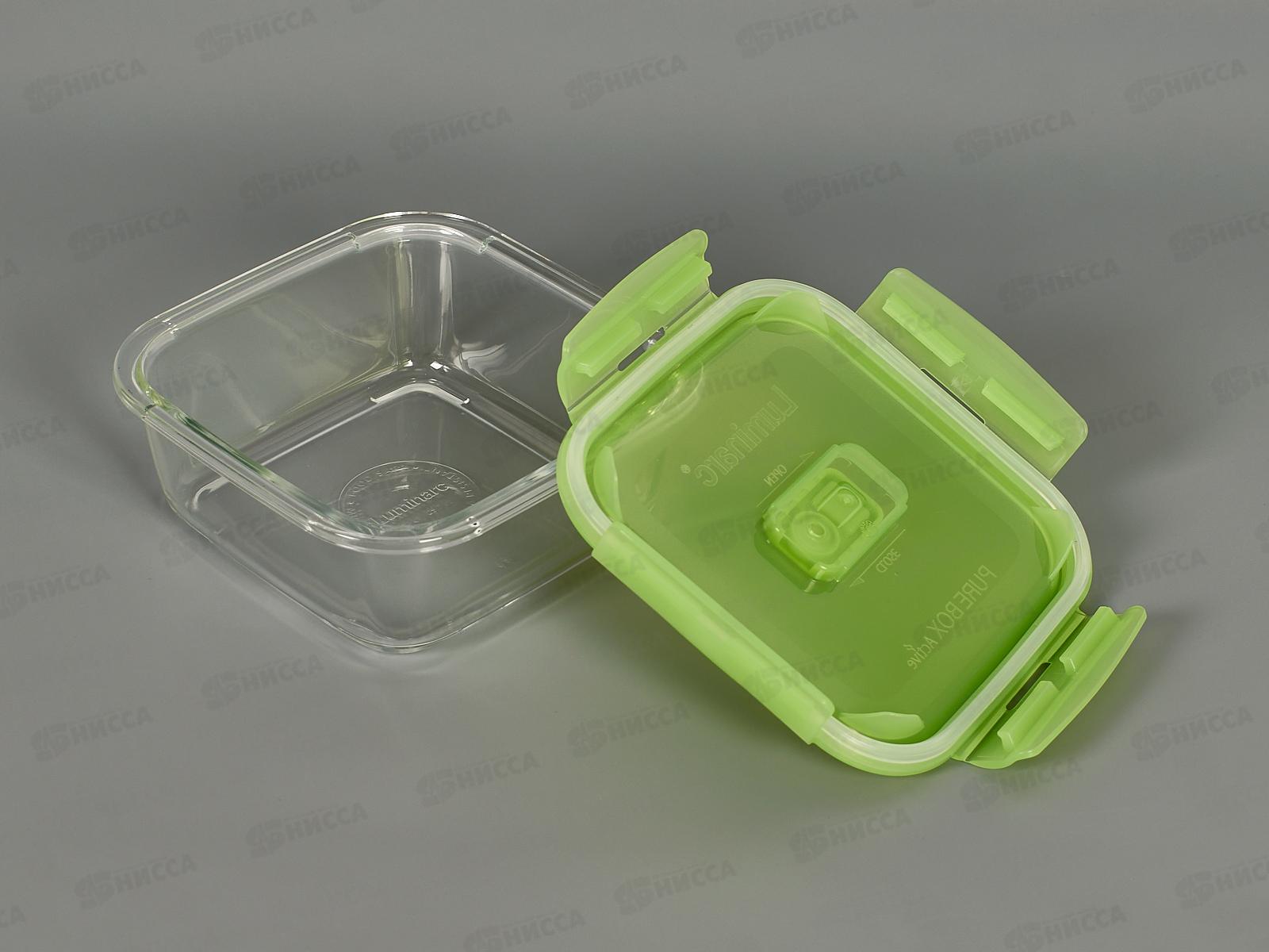 Контейнер Пюрбокс Актив Неон МИКС 760мл квадратный P4566