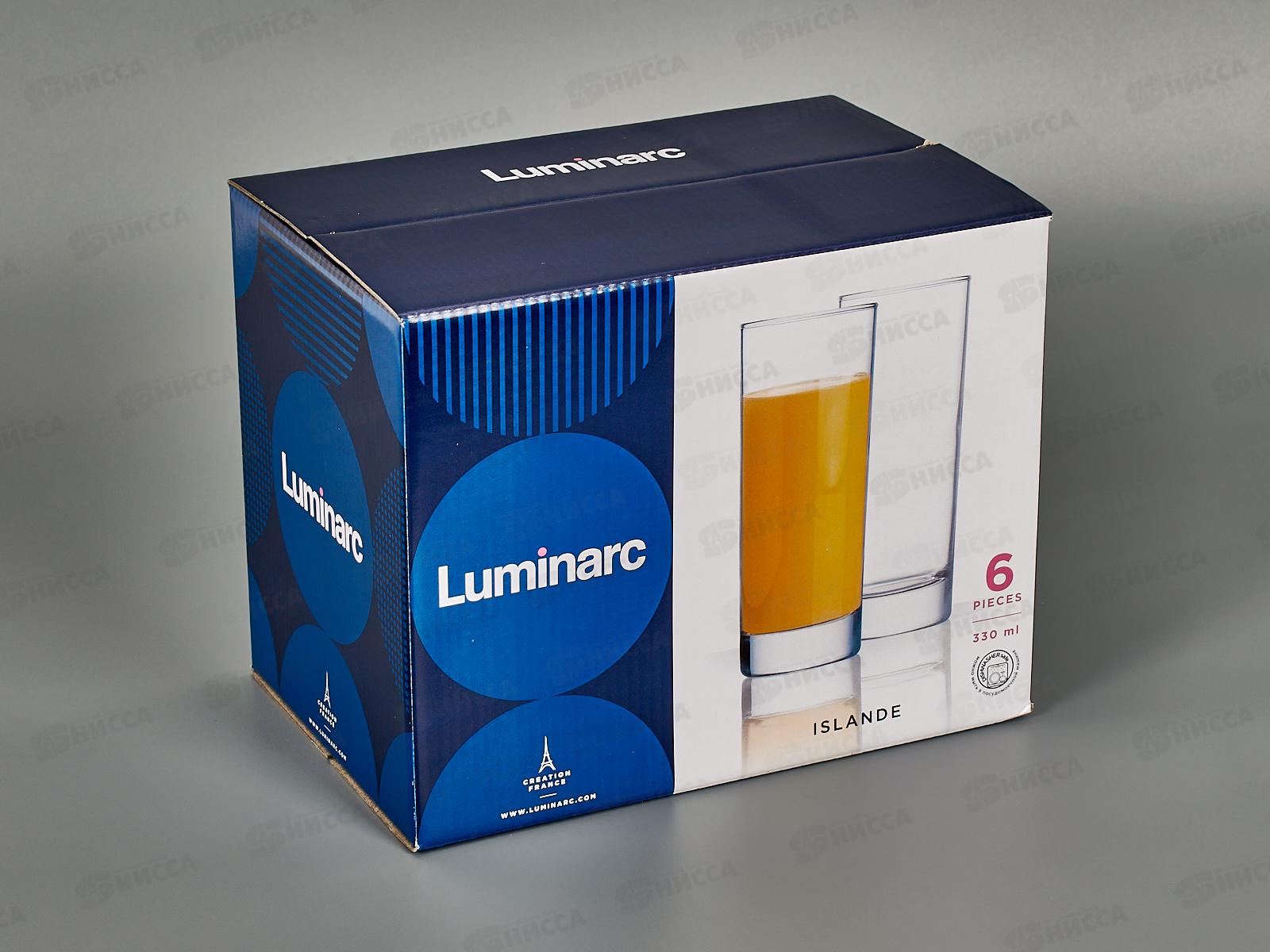 Набор стаканов Исландия 6шт 330мл высокие J0040