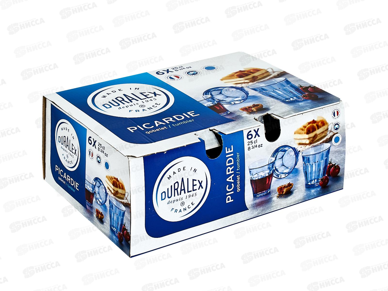 Набор стаканов французких Picardie Marine 6шт 250мл 1027BB6AO