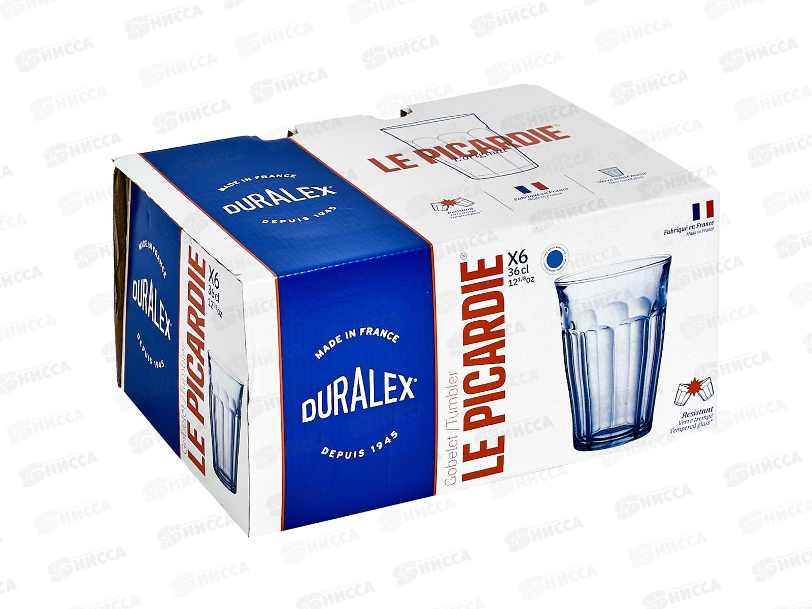 Набор стаканов французких Picardie Marine 6шт 360мл 1029BB06AO: