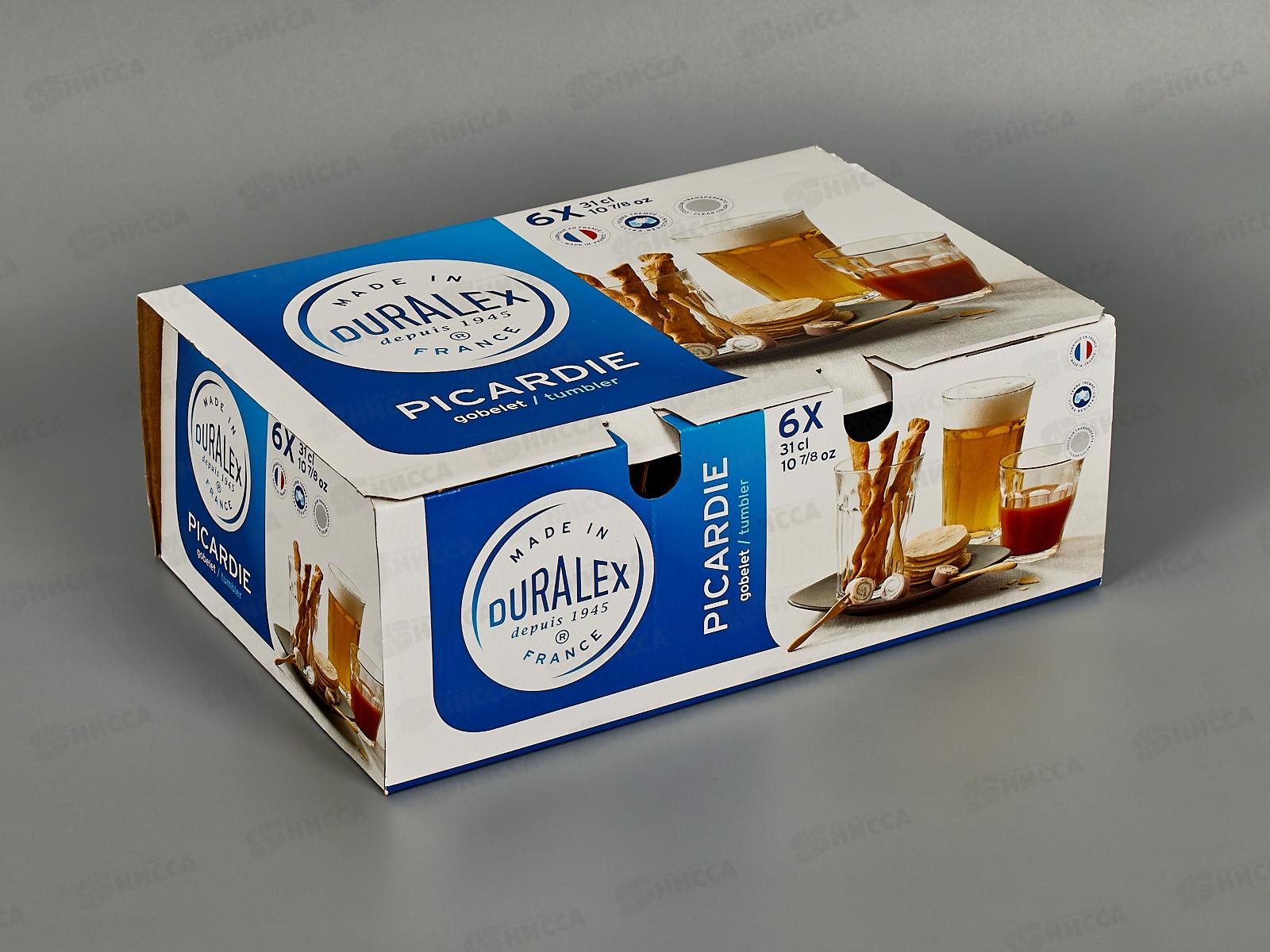 Набор стаканов французких Picardie прозрачные 6шт 310мл 1028AB06AO: