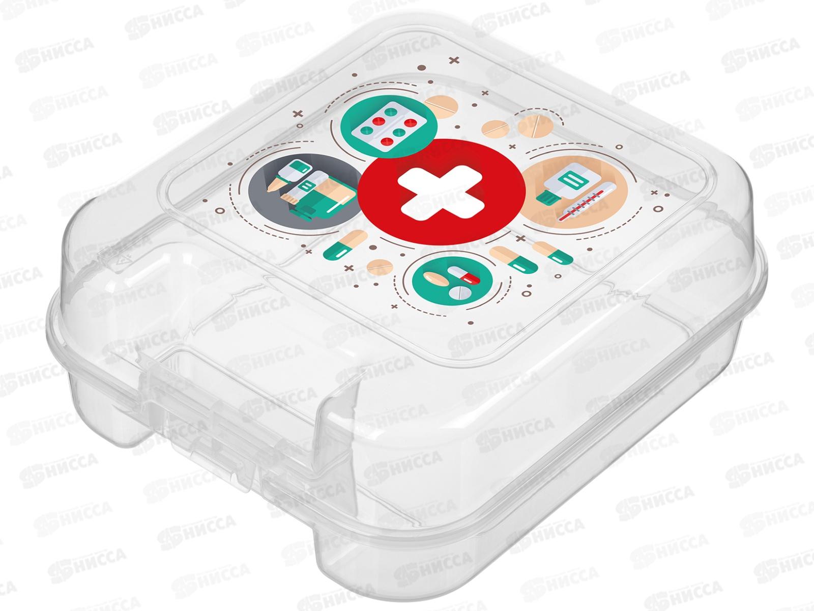 Аптечка &quotTule&quot 260*230*100мм бесцв с декором 221332201/00