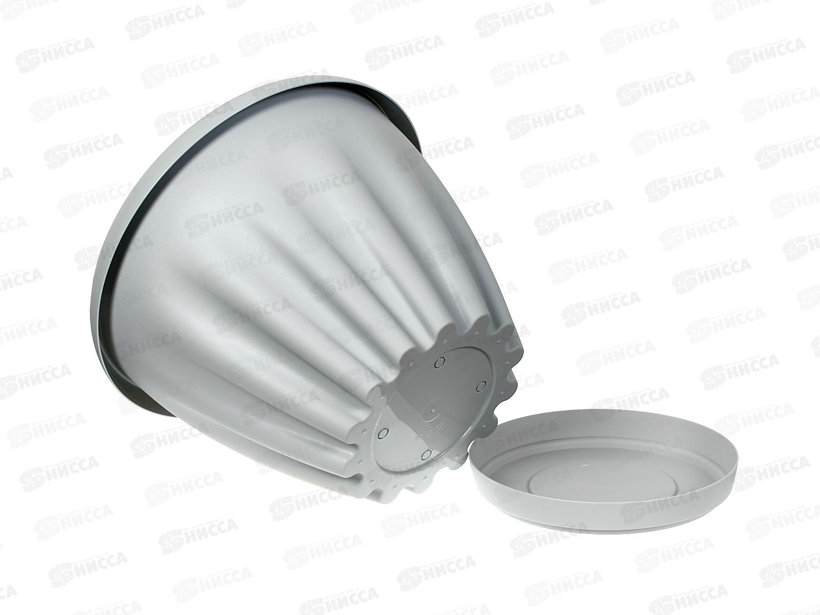 Горшок Знатный D320мм 11л с/подст Св-серый М305СВС *12