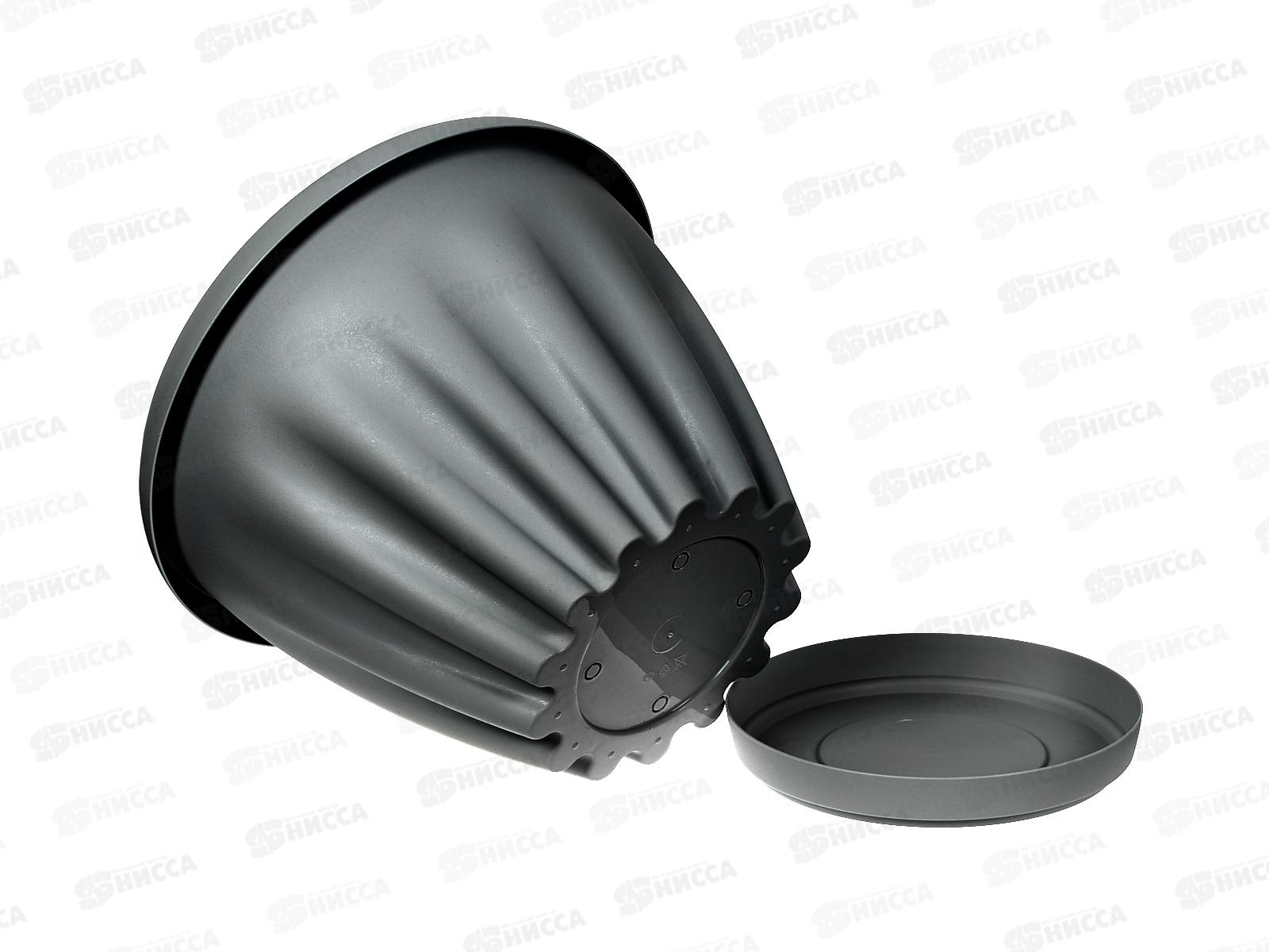 Горшок Знатный D320мм 11л с/подст Графит М305ГРАФ *12