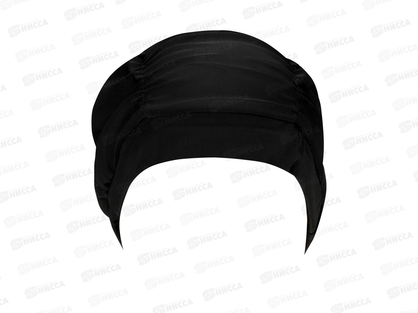 Шапочка для плавания Polyester черная, ШПЛ-6068