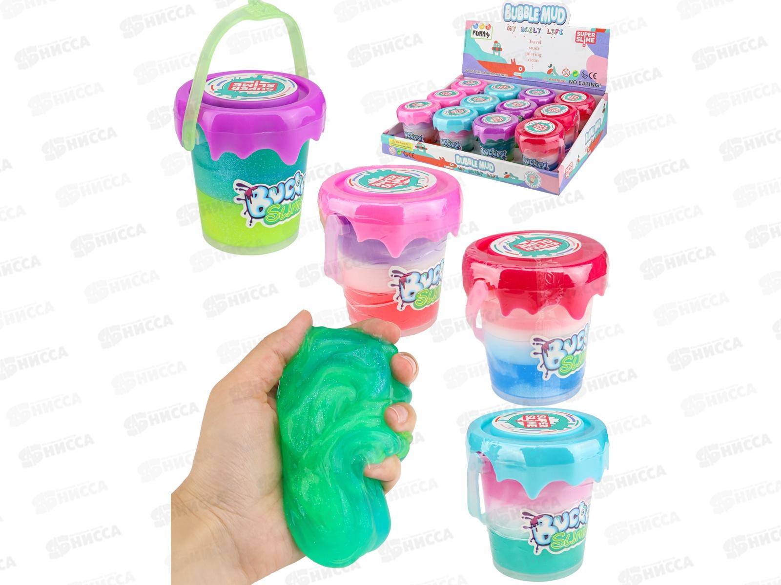 Слайм трехцветный, микс, ИСМ-4993  *12