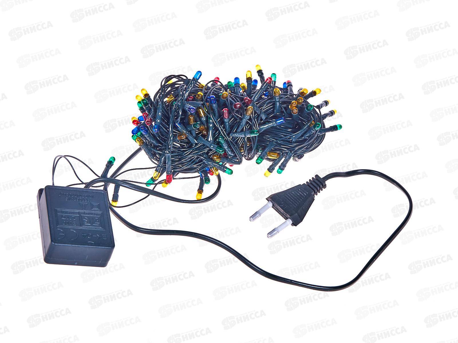 Гирлянда 9м Мини 180 ламп 8 режимов  IP-20 мульти 196-156