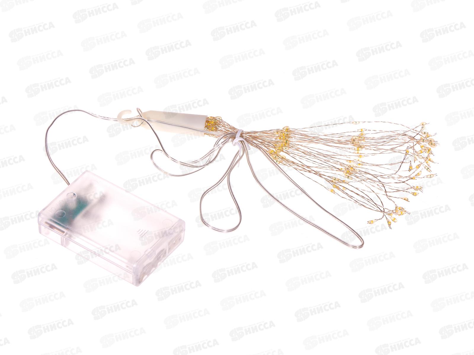 Гирлянда 30см 160 ламп &quotСфера&quot 2 режима  IP-20 мульти, тип питания от батареек 183-0227