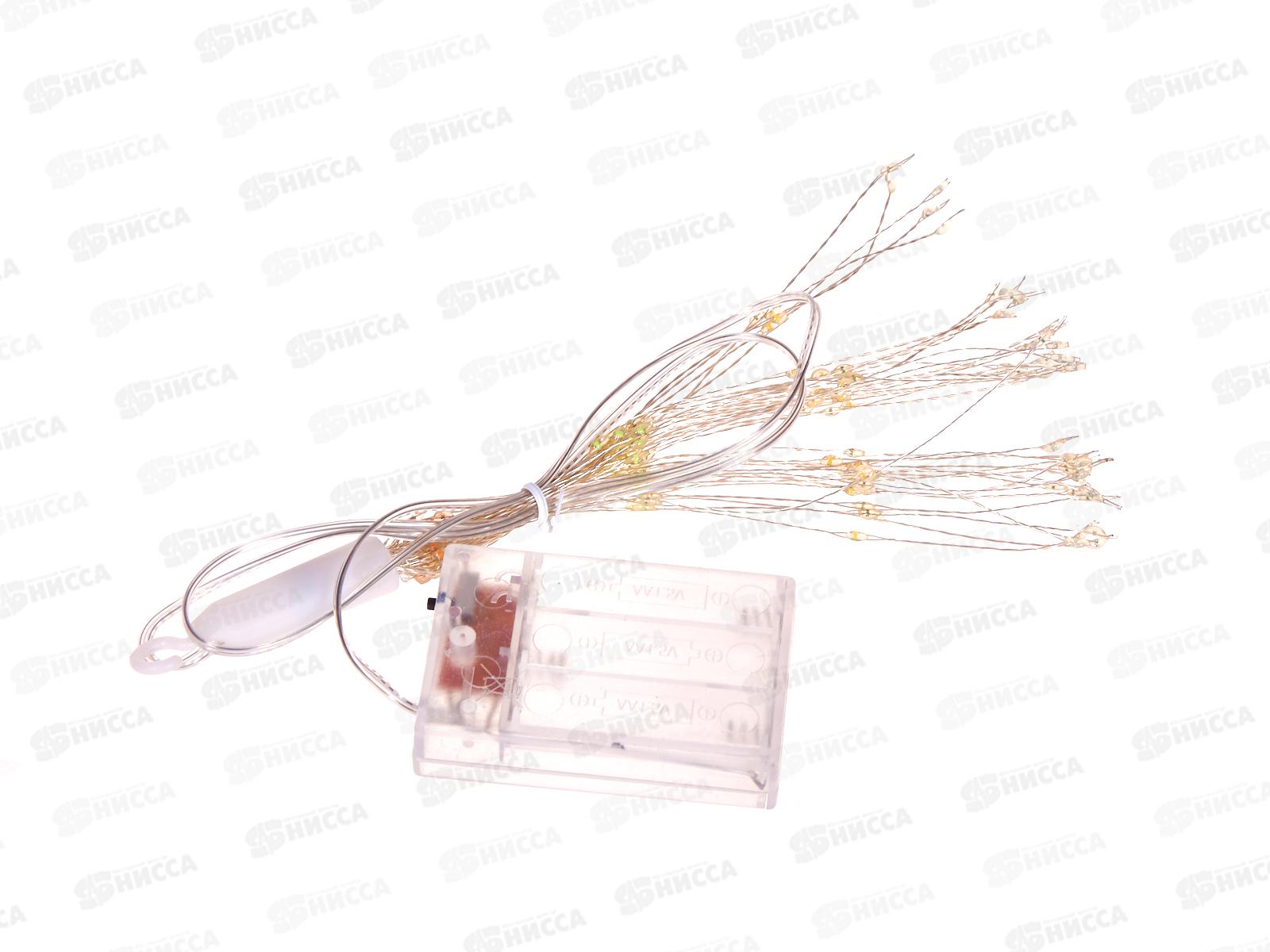 Гирлянда 30см 160 ламп &quotСфера&quot 2 режима  IP-20 белый, тип питания от батареек 183-0225