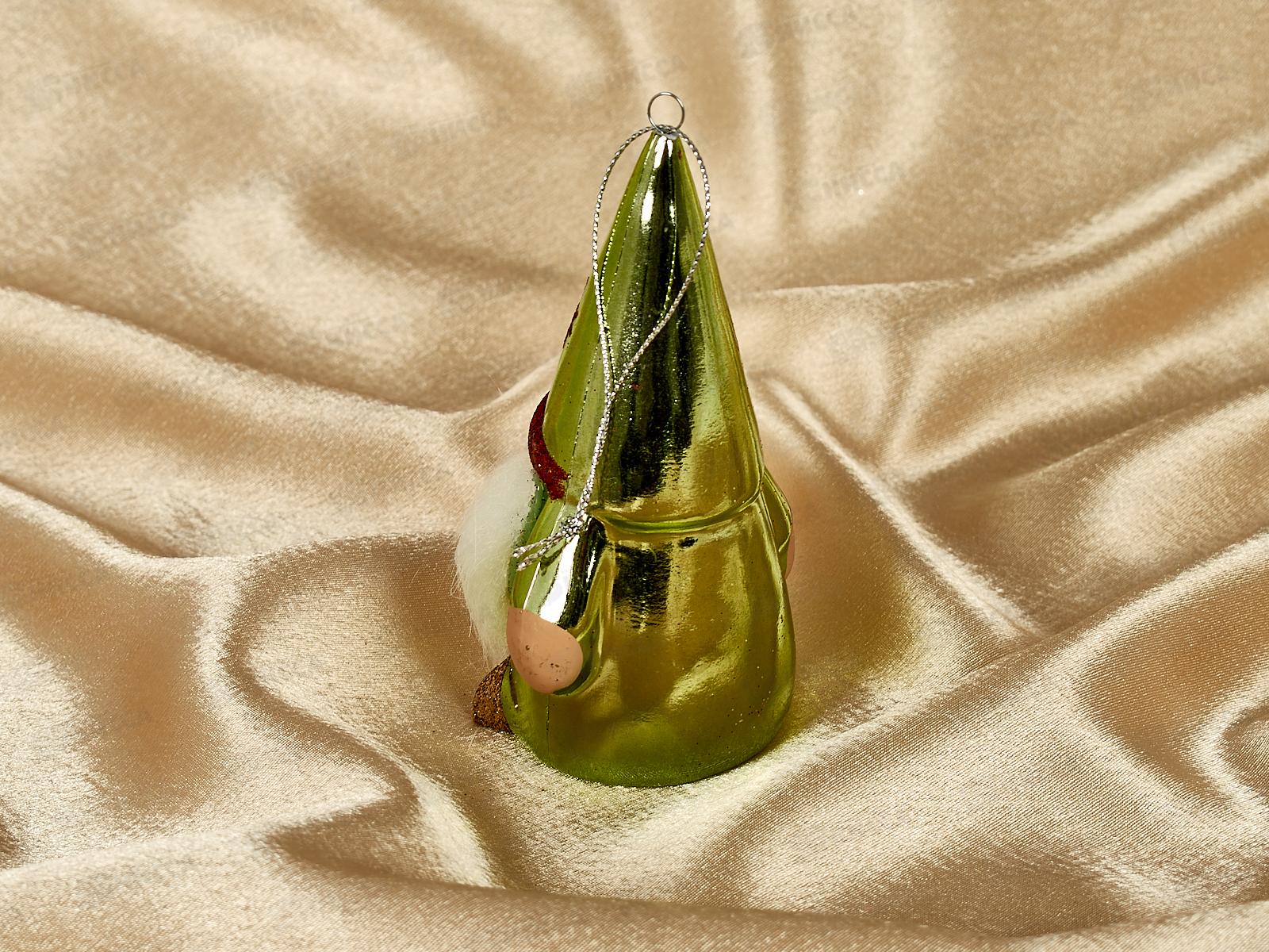 Елочная игрушка Веселый лесовичок 6,5*13см зеленый 916-0708