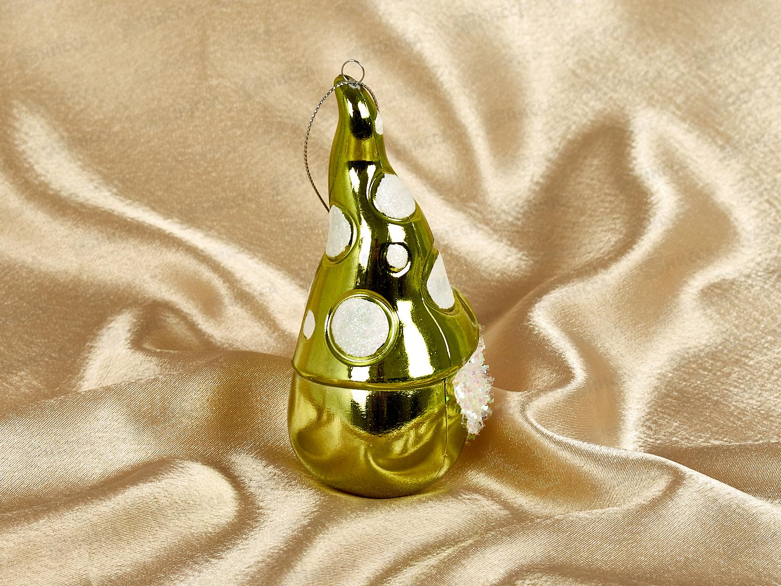 Елочная игрушка Новогодний лесовичок 5,5*12,5см зеленый 916-1144