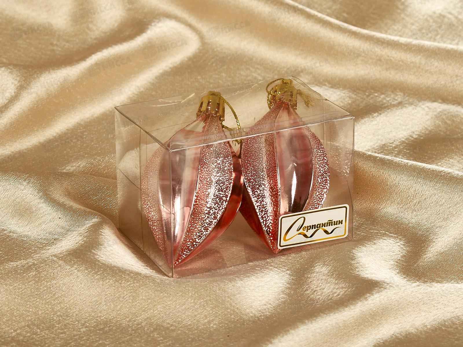 Набор елочных украшений 2шт Таинственное очарование 8см 916-902