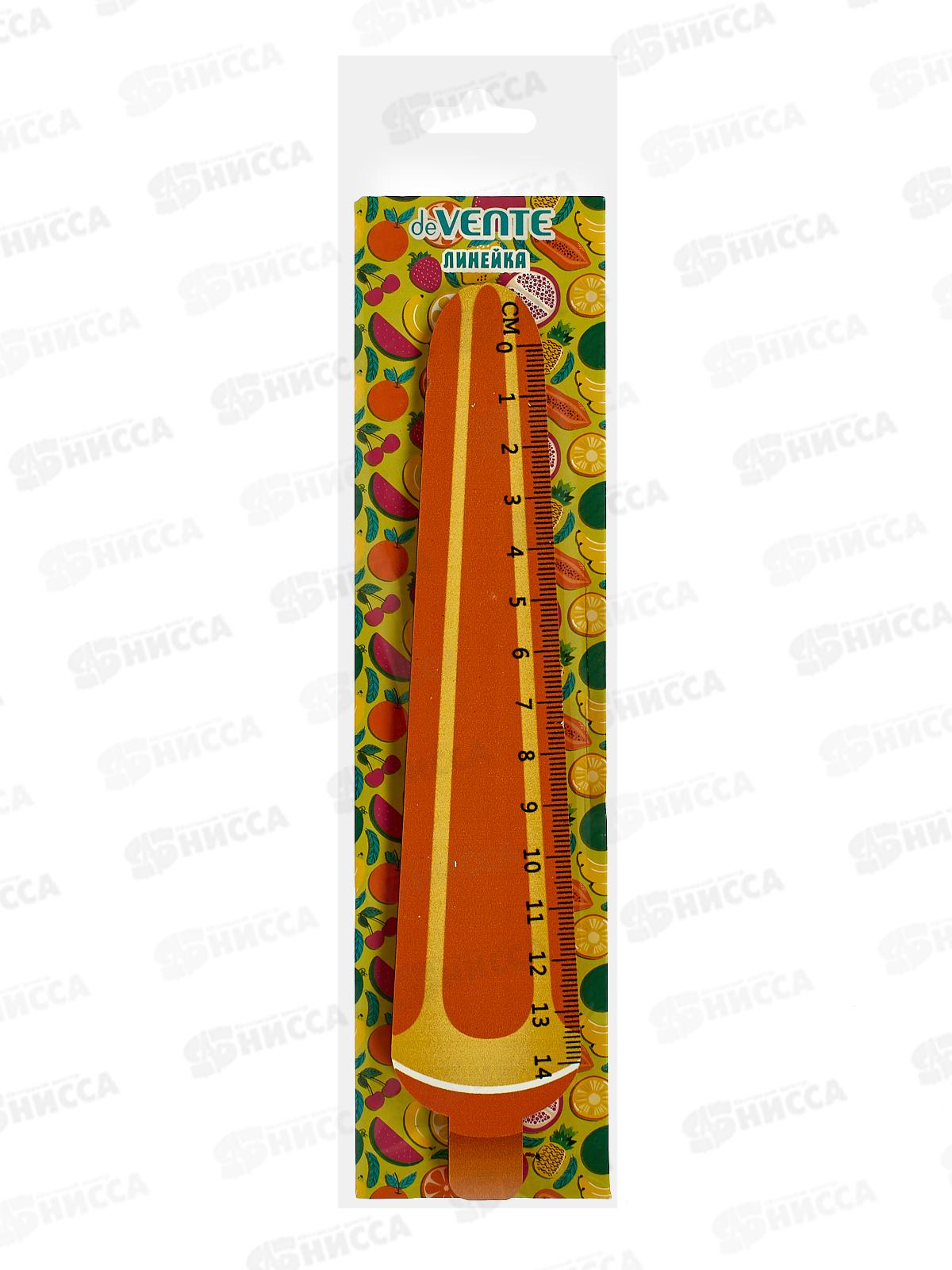 Линейка  deVente 14см Juicy Fruit фигурная деревянная с рис 5091037