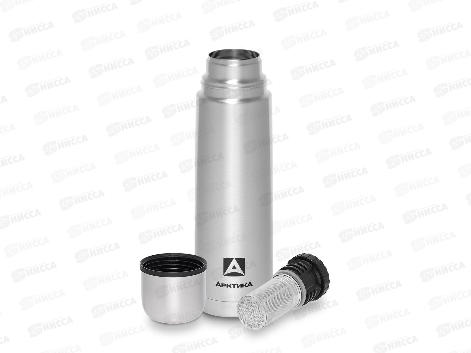 Термос 750мл вакуумный, с ситечком, питьевой, 101-750С тм &quotАрктика&quot