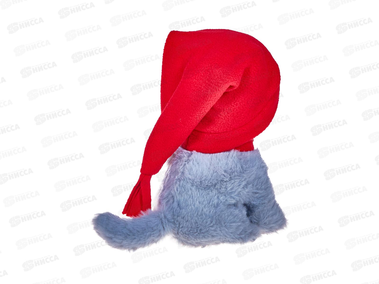 Кошечка Амина 20см, в красном колпаке и красном шарфе, 01046920-28-82