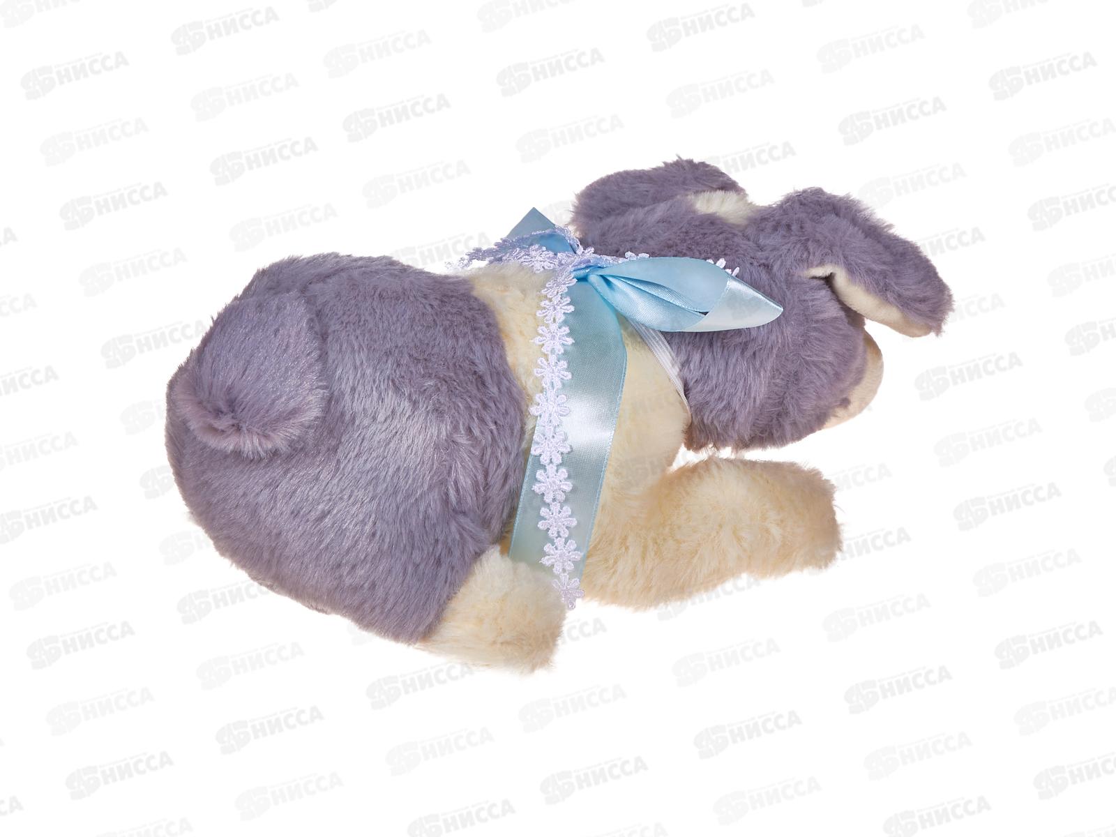 Щенок Дракарис с голубым бантом, 25см, 0751025-15