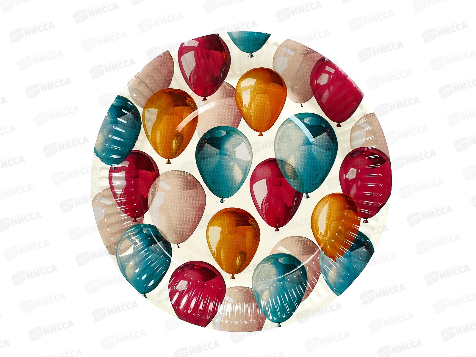 Тарелка бумажная &quotШары&quot 18см 4639270 *10