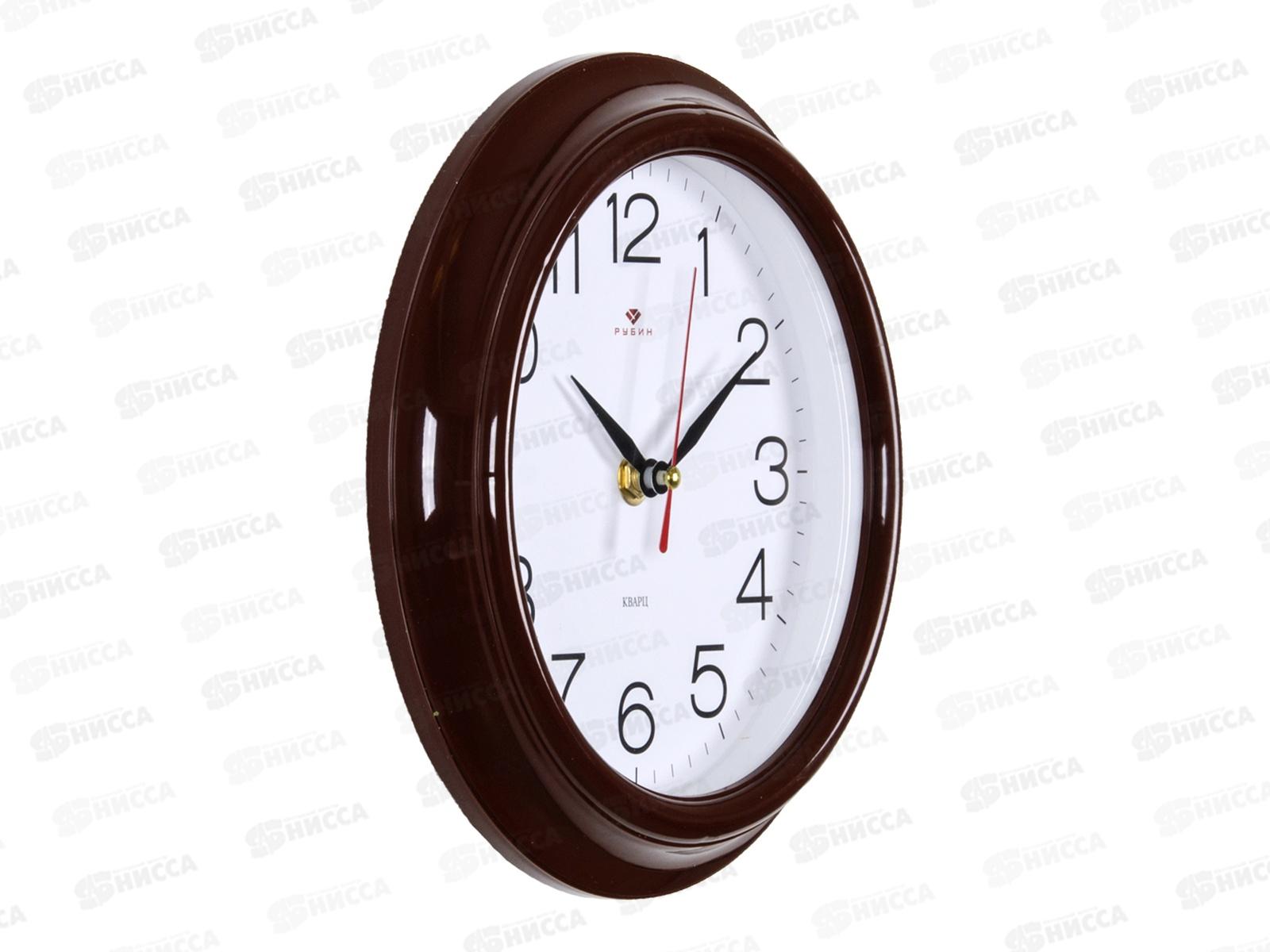 Часы настенные &quot21 Век&quot 2121-307 Классика Рубин корпус коричневый d-21см
