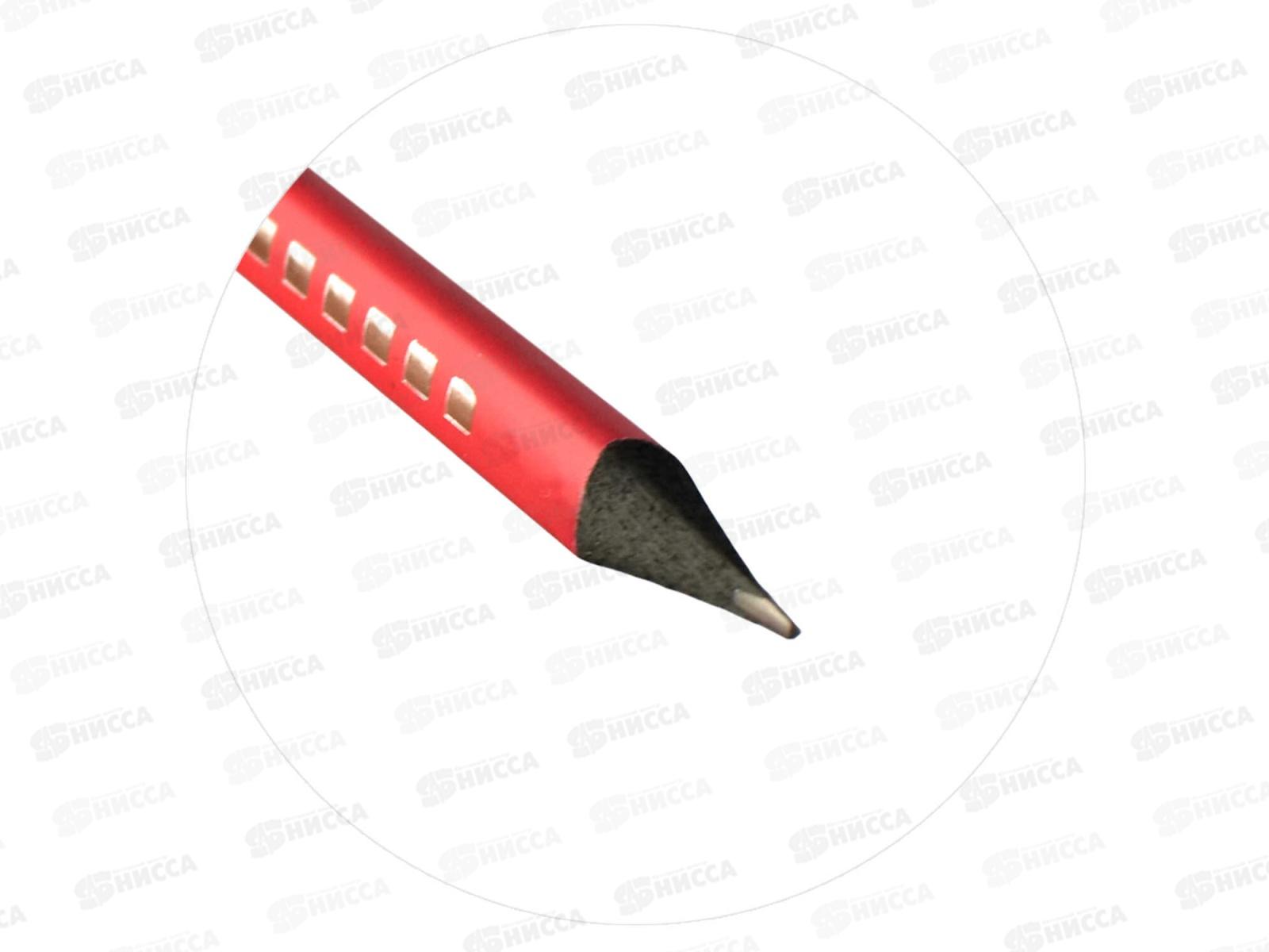 Карандаш чернографитный ФЕН Серебристый НВ трехгран дерев, 57472с  *36