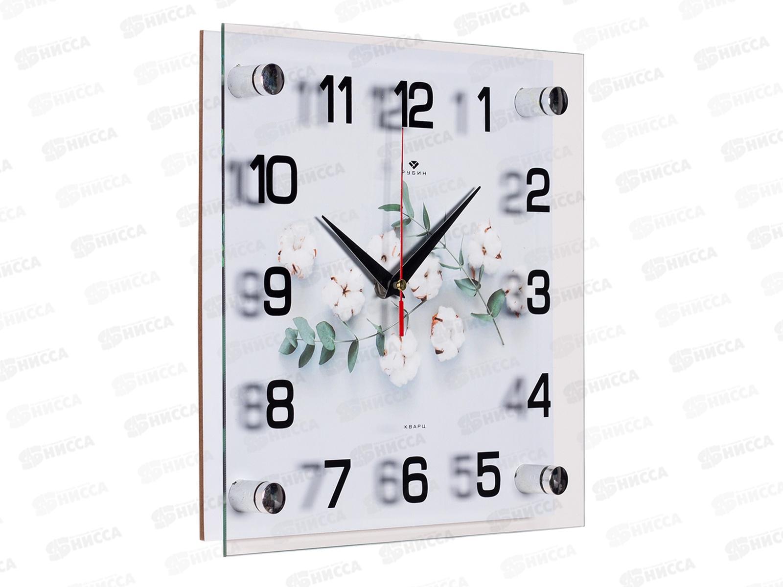 Часы настенные &quot21 Век&quot 2525-058 Веточки хлопка Рубин
