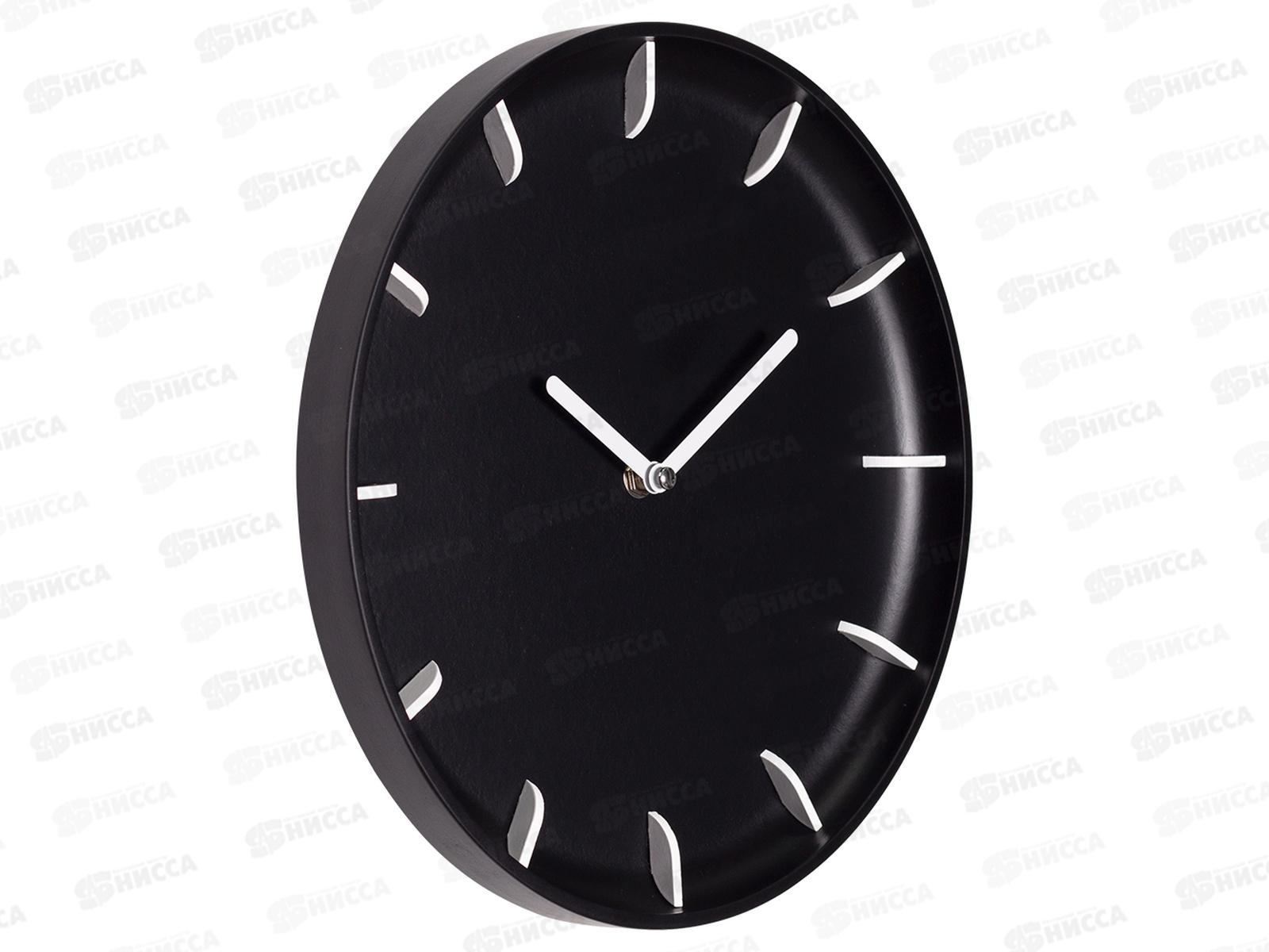 Часы настенные &quot21 Век&quot 2826-001 Классика черный+белый Рубин