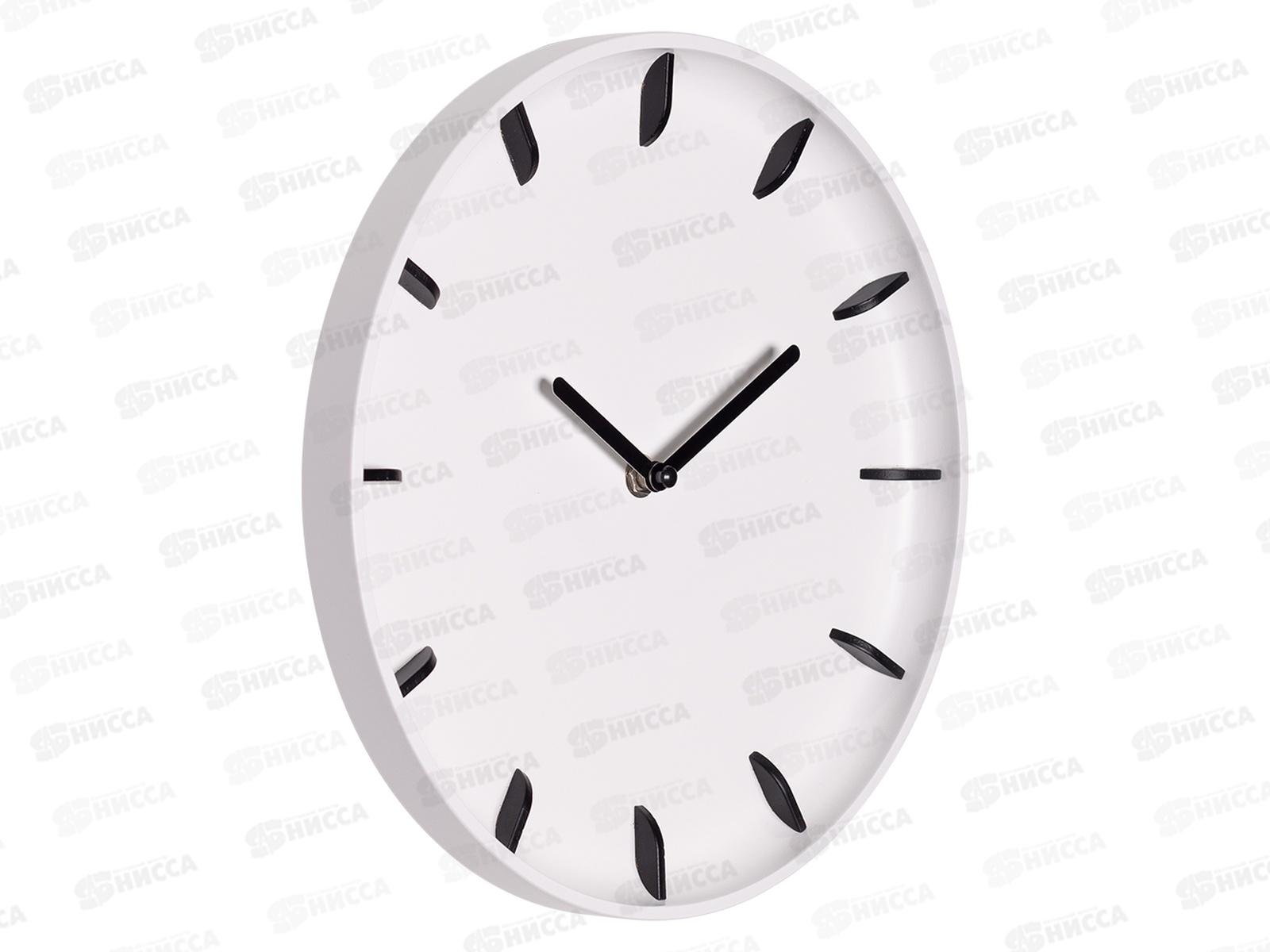 Часы настенные &quot21 Век&quot 2826-003 Классика белый+черный Рубин