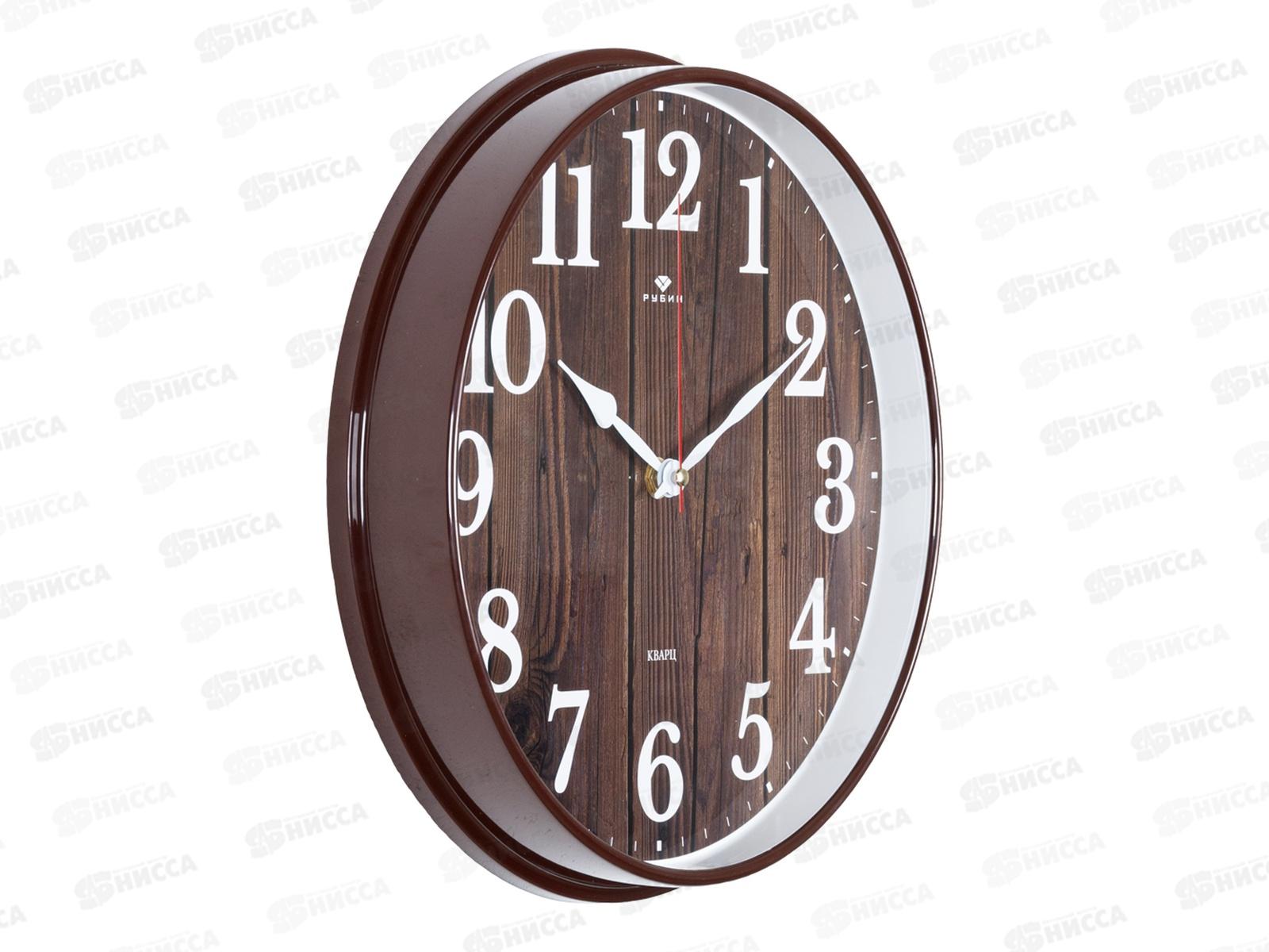 Часы настенные &quot21 Век&quot 2940-002 Эко круг коричневый Рубин