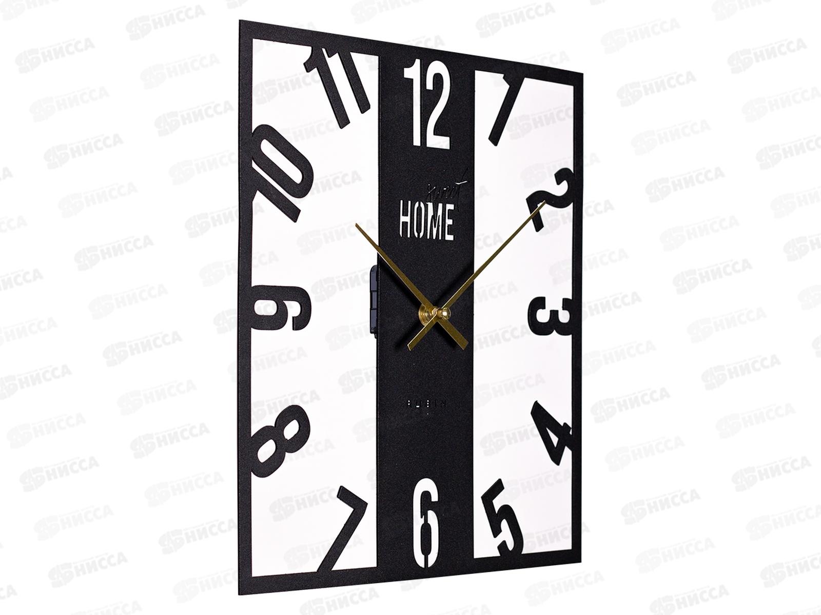 Часы настенные &quot21 Век&quot 3004-003 Классика металл черный Рубин