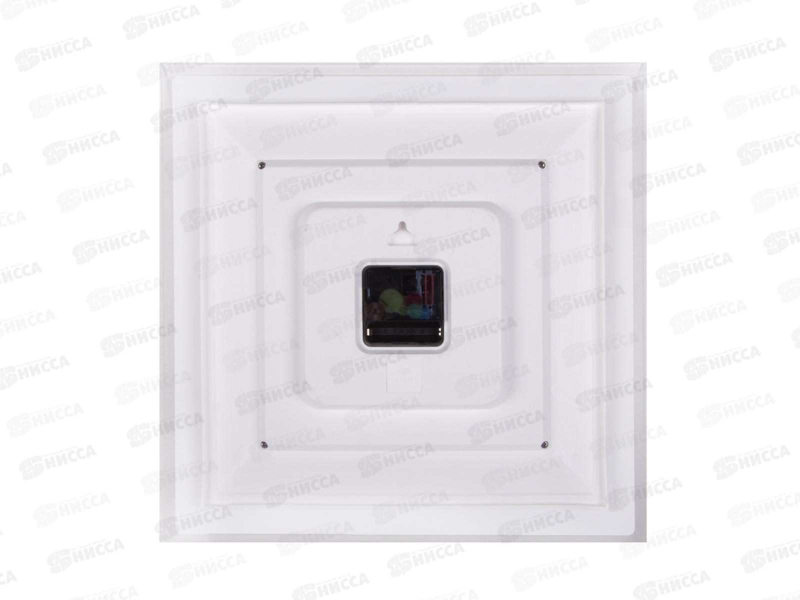 Часы настенные &quot21 Век&quot 3636-003 Абстракция квадрат белый Рубин