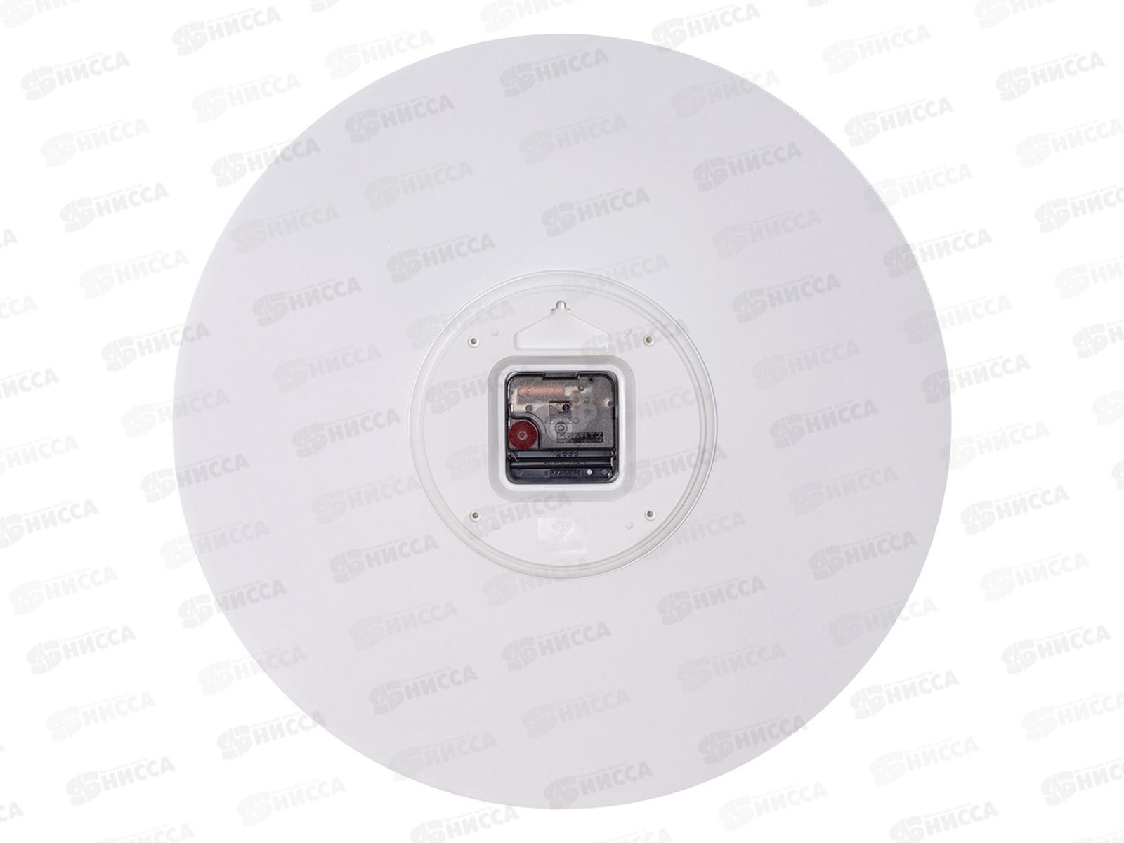 Часы настенные &quot21 Век&quot 4011-001 Цифры металл черный+белый Рубин