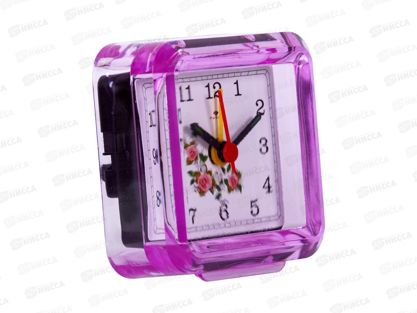 Будильник &quot21 Век&quot Классика Рубин В1-007 Розочки розовый