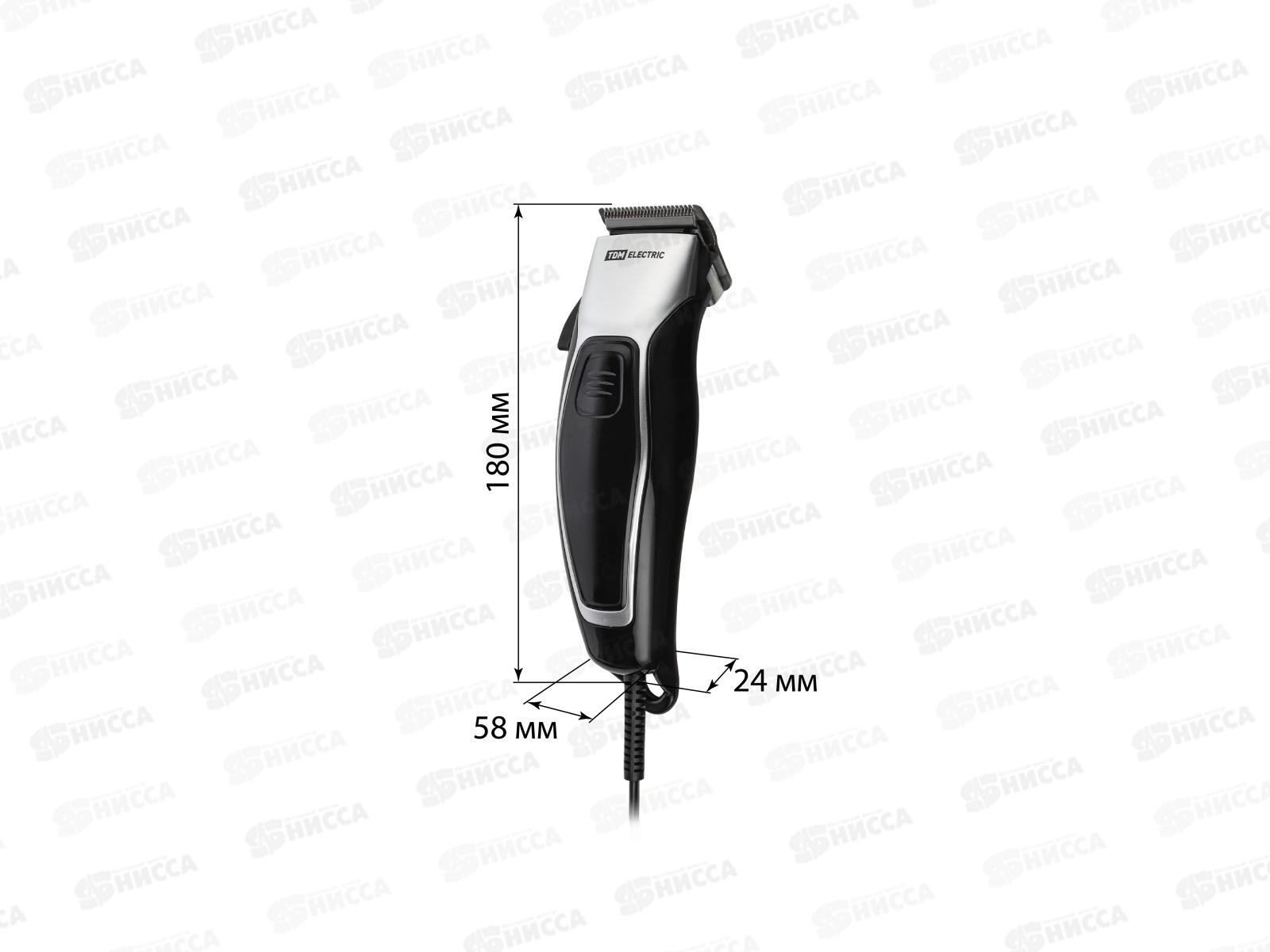 Машинка для стрижки волос проводная Барбер 3 4 гребня TDM 0003