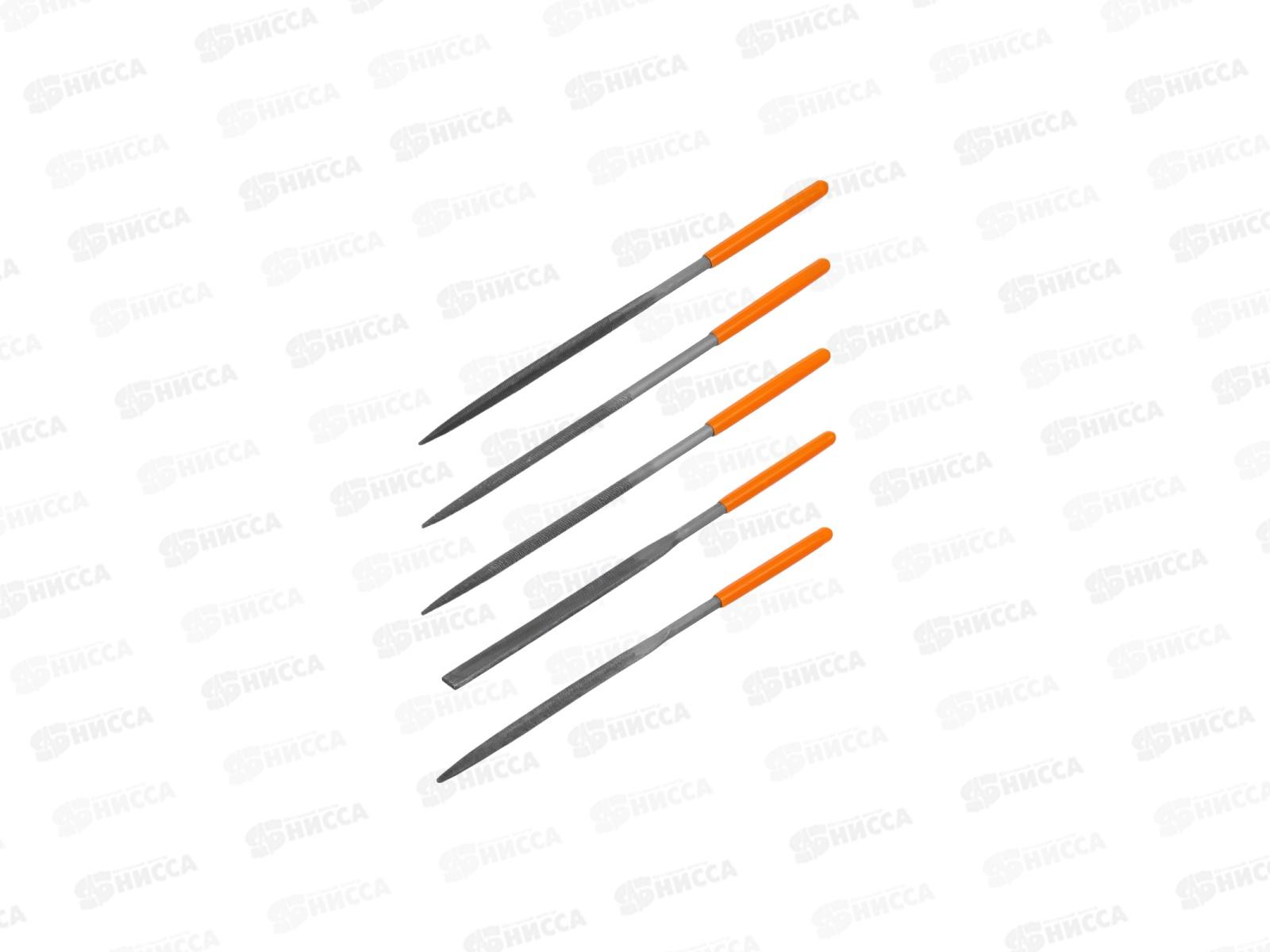 Набор надфилей 5шт 3мм дл 140мм пл рукоядка TDM Рубин 0301