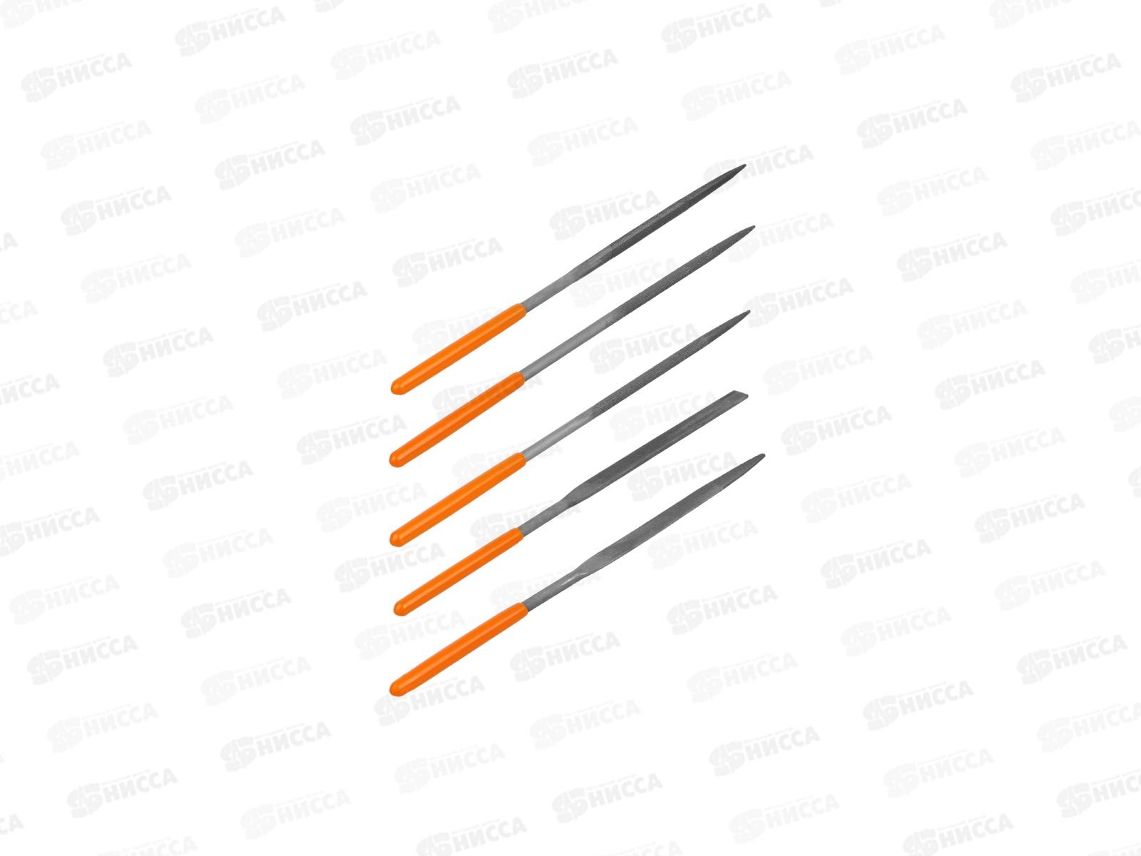 Набор надфилей 5шт 3мм дл 140мм пл рукоядка TDM Рубин 0301