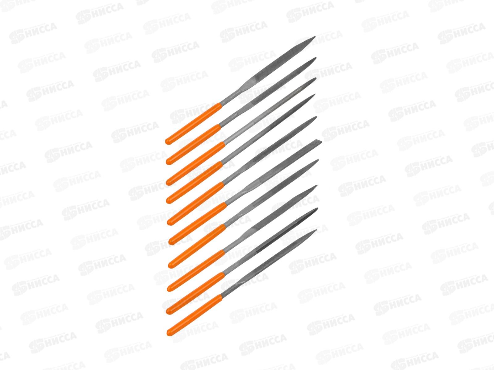 Набор надфилей 10шт 3мм дл 140мм пл рукоядка TDM Рубин 0303