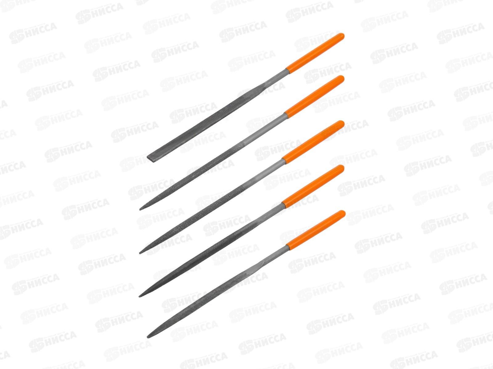 Набор надфилей 5шт 4мм дл 160мм пл рукоядка TDM Рубин 0302